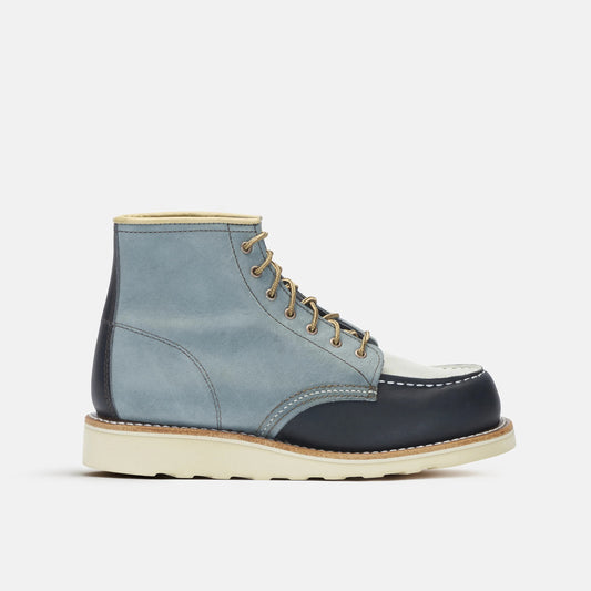 Red Wing Shoes | 6-Inch Classic Moc Short Boot in Multi Indigo 3466 | Red Wing Heritage