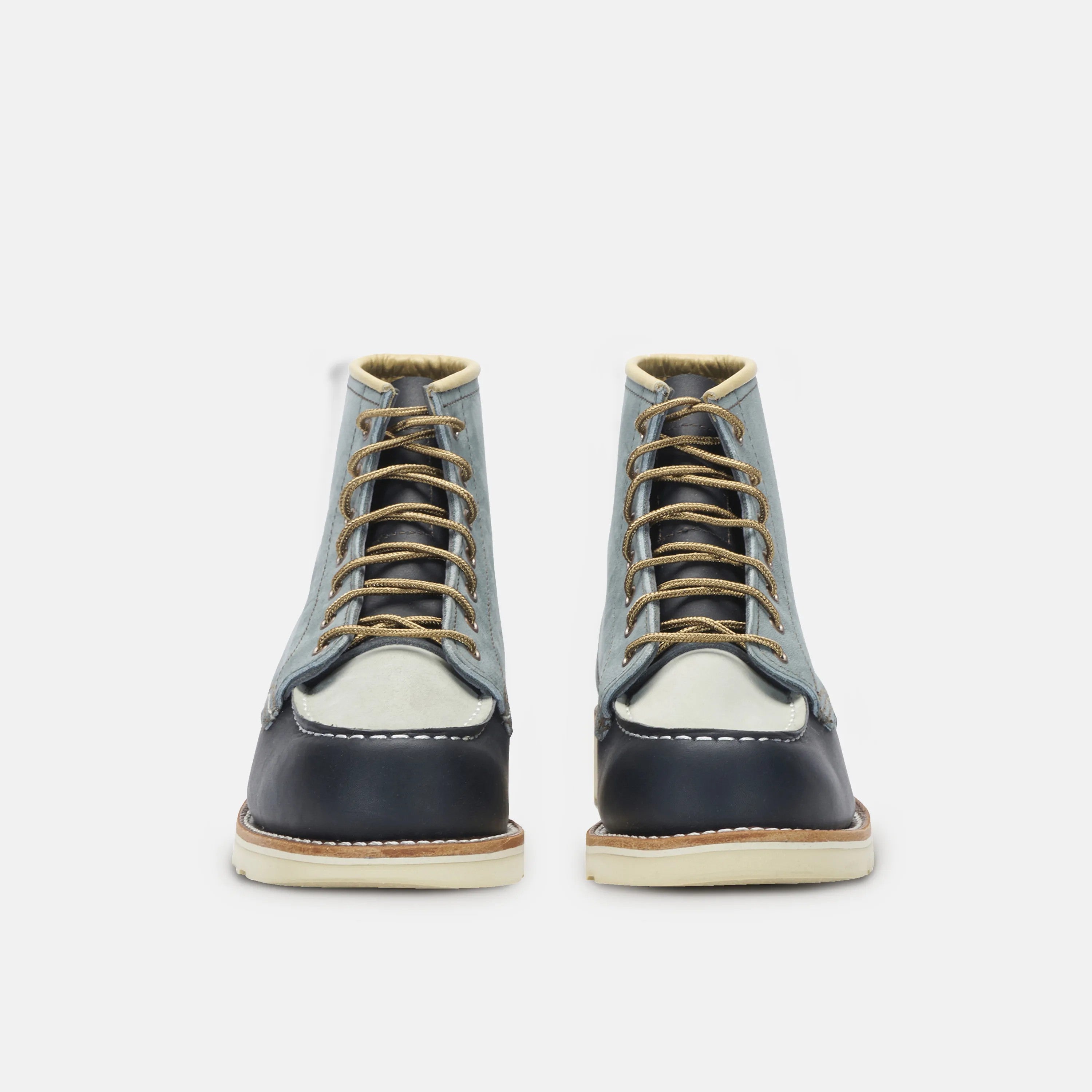 Red Wing Shoes | 6-Inch Classic Moc Short Boot in Multi Indigo 3466 | Red Wing Heritage