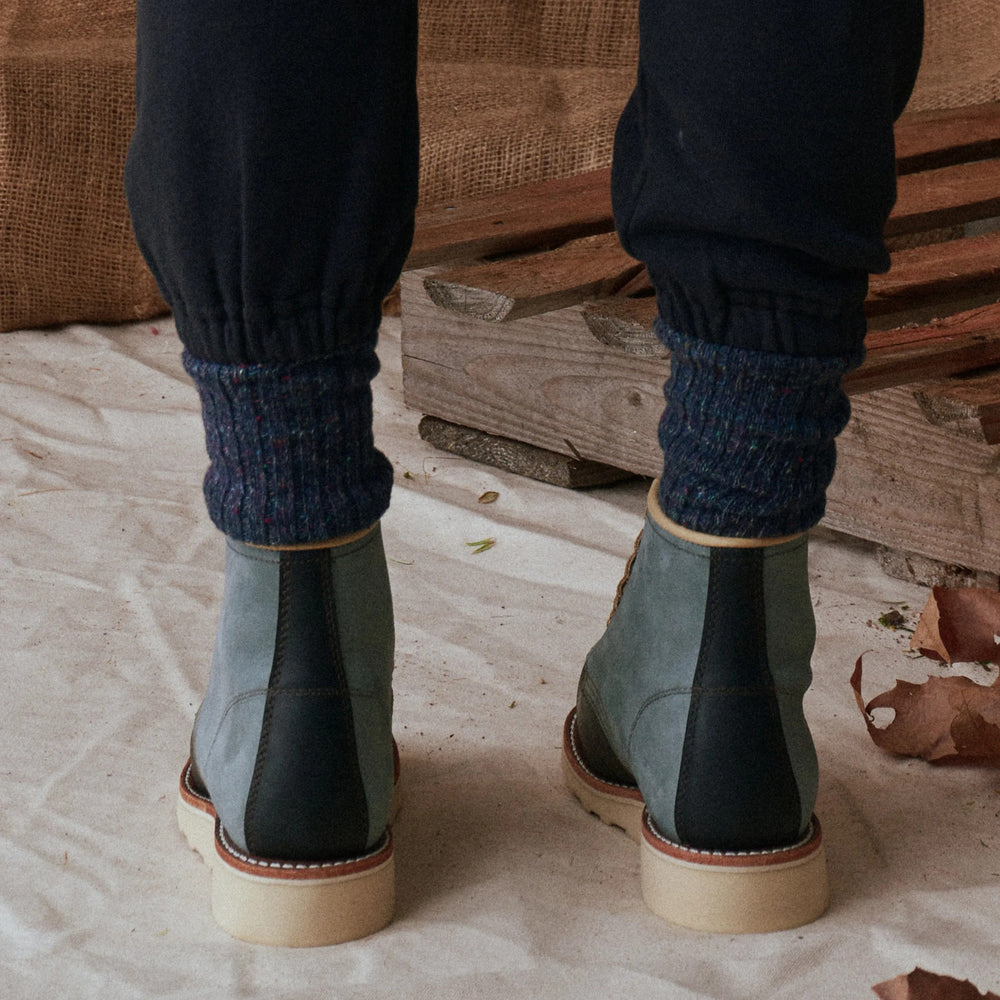 Red Wing Shoes | 6-Inch Classic Moc Short Boot in Multi Indigo 3466 | Red Wing Heritage