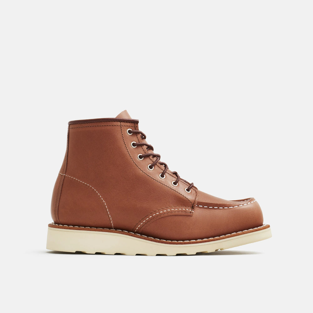 Red Wing Shoes | 6-Inch Classic Moc Short Boot in Mocha Leather 3426 | Red Wing Heritage
