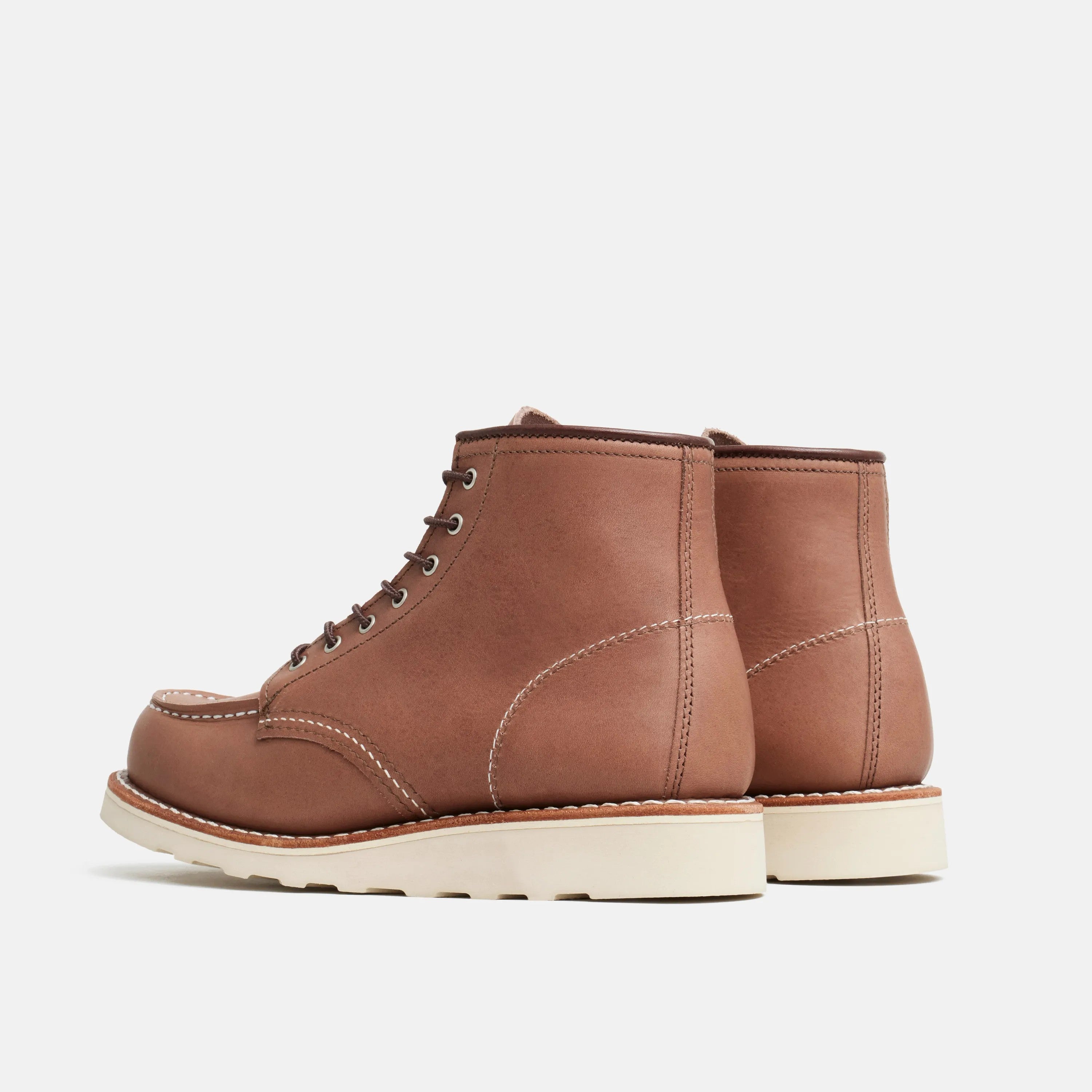 Red Wing Shoes | 6-Inch Classic Moc Short Boot in Mocha Leather 3426 | Red Wing Heritage