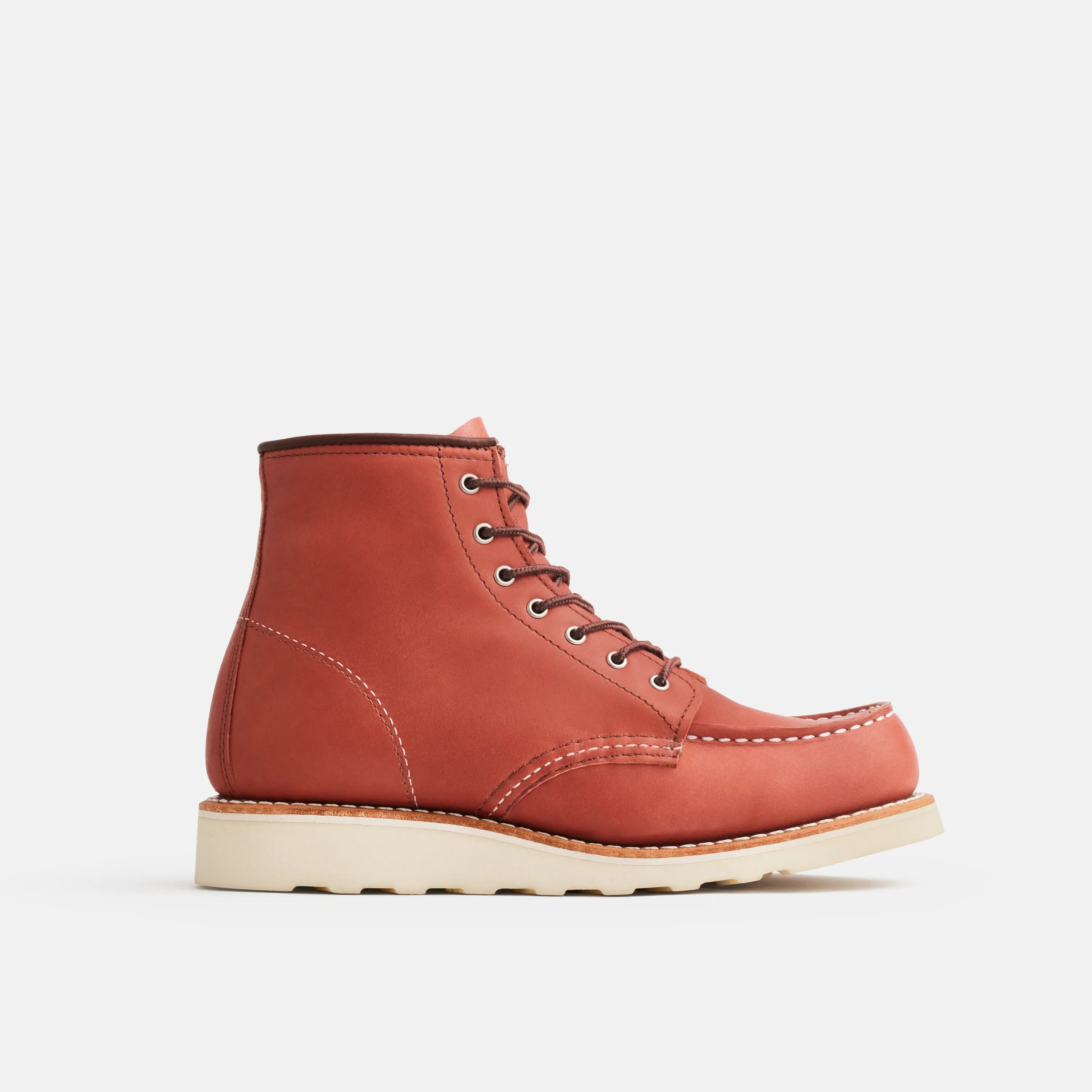 Red Wing Shoes | 6-Inch Classic Moc Short Boot in Auburn Leather 3425 | Red Wing Heritage