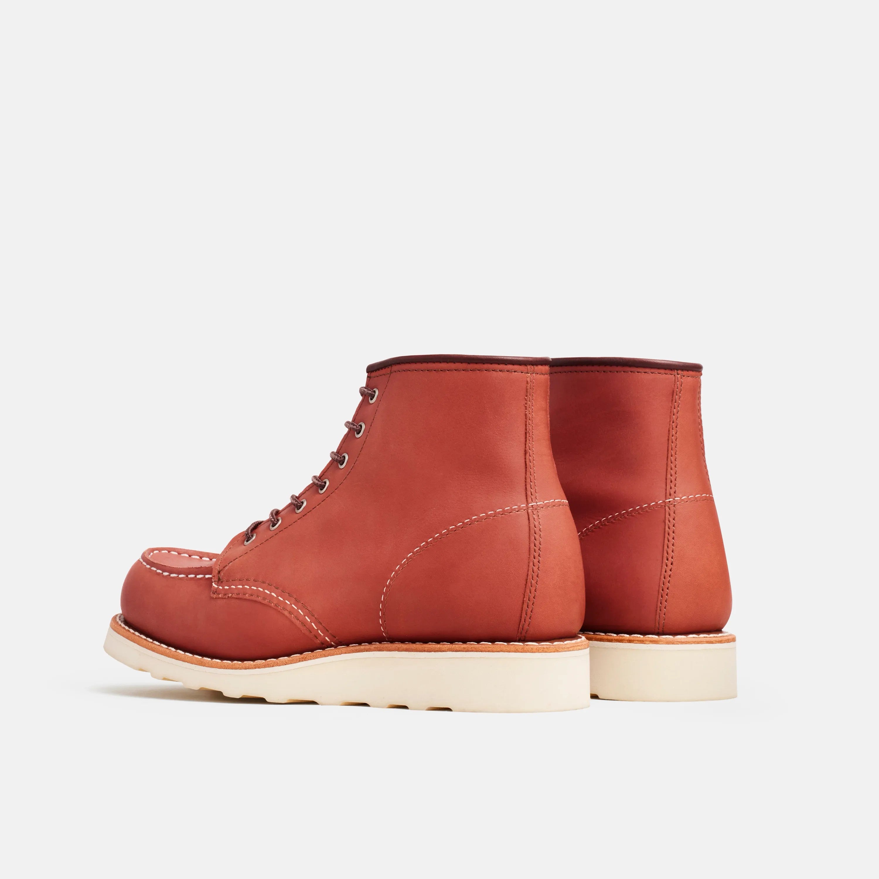Red Wing Shoes | 6-Inch Classic Moc Short Boot in Auburn Leather 3425 | Red Wing Heritage