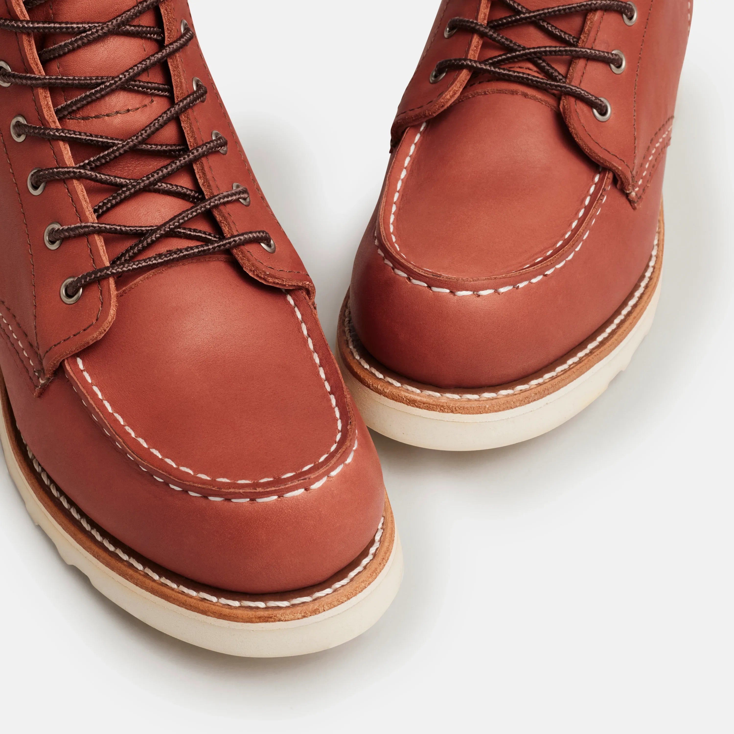 Red Wing Shoes | 6-Inch Classic Moc Short Boot in Auburn Leather 3425 | Red Wing Heritage