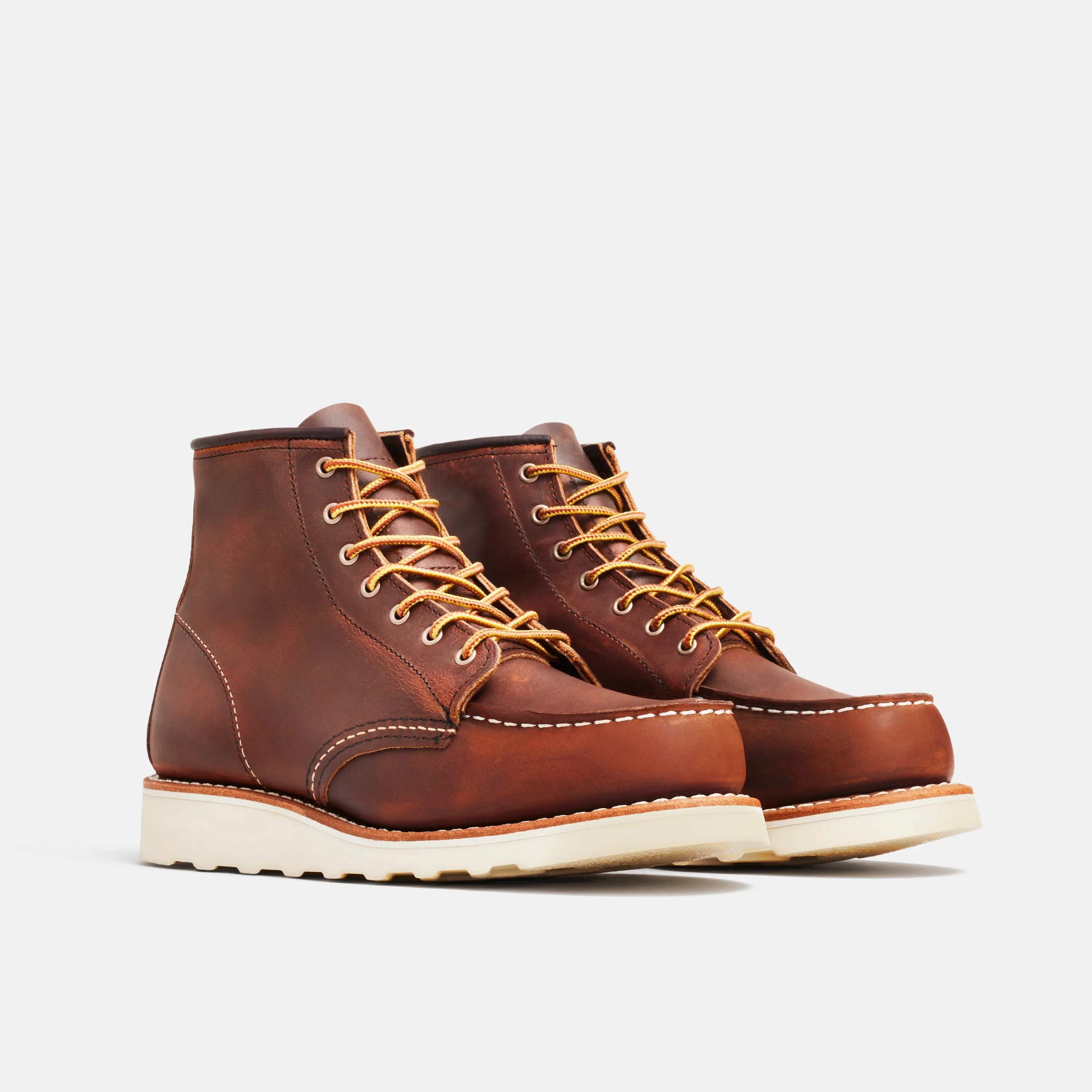 Red Wing Shoes | 6-Inch Classic Moc Short Boot in Copper Leather 3428 | Red Wing Heritage