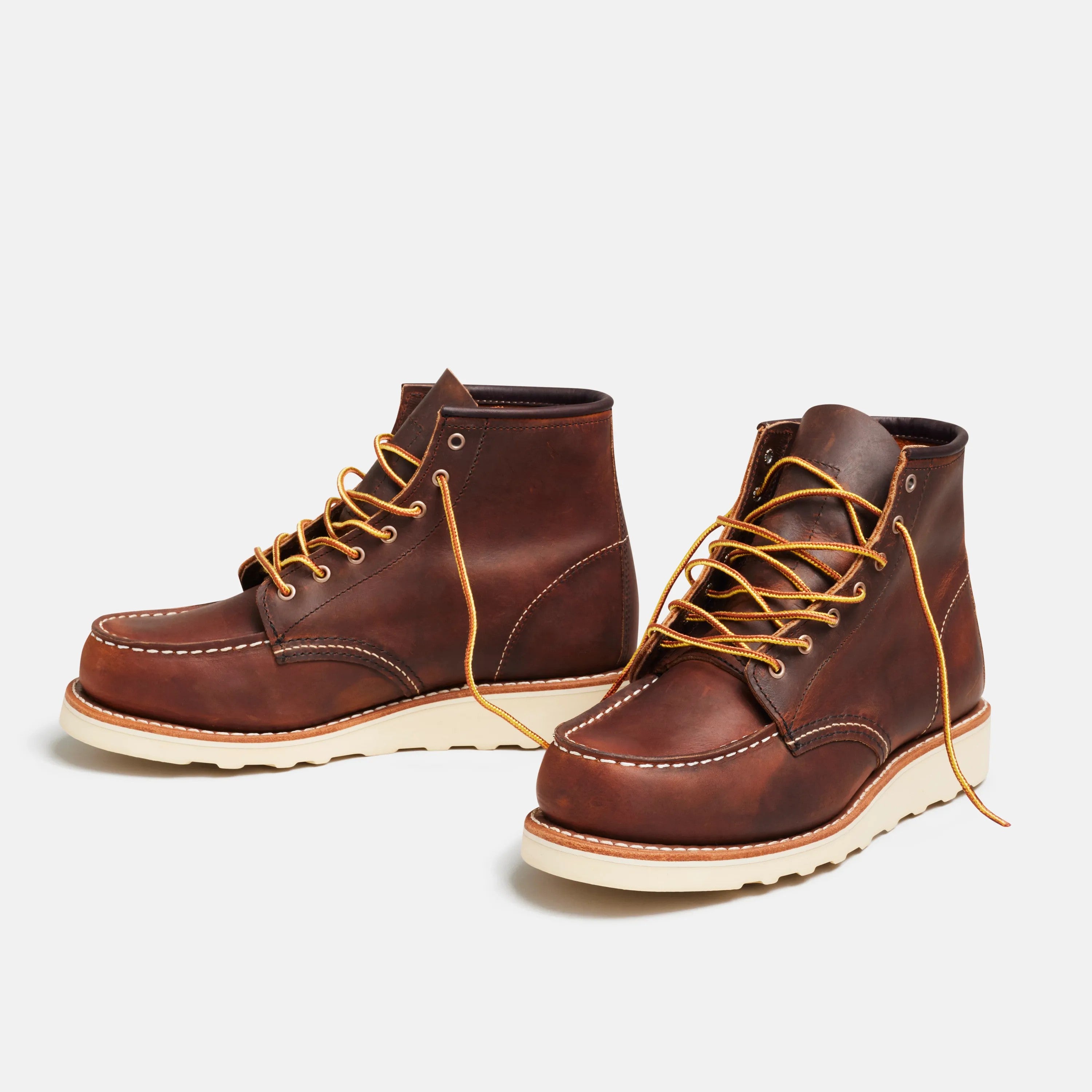 Red Wing Shoes | 6-Inch Classic Moc Short Boot in Copper Leather 3428 | Red Wing Heritage