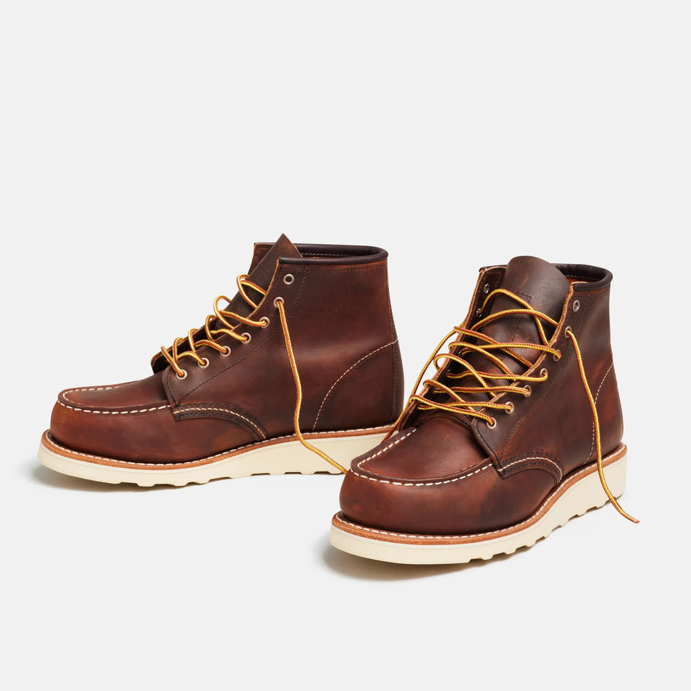 Red Wing Shoes | 6-Inch Classic Moc Short Boot in Copper Leather 3428 | Red Wing Heritage