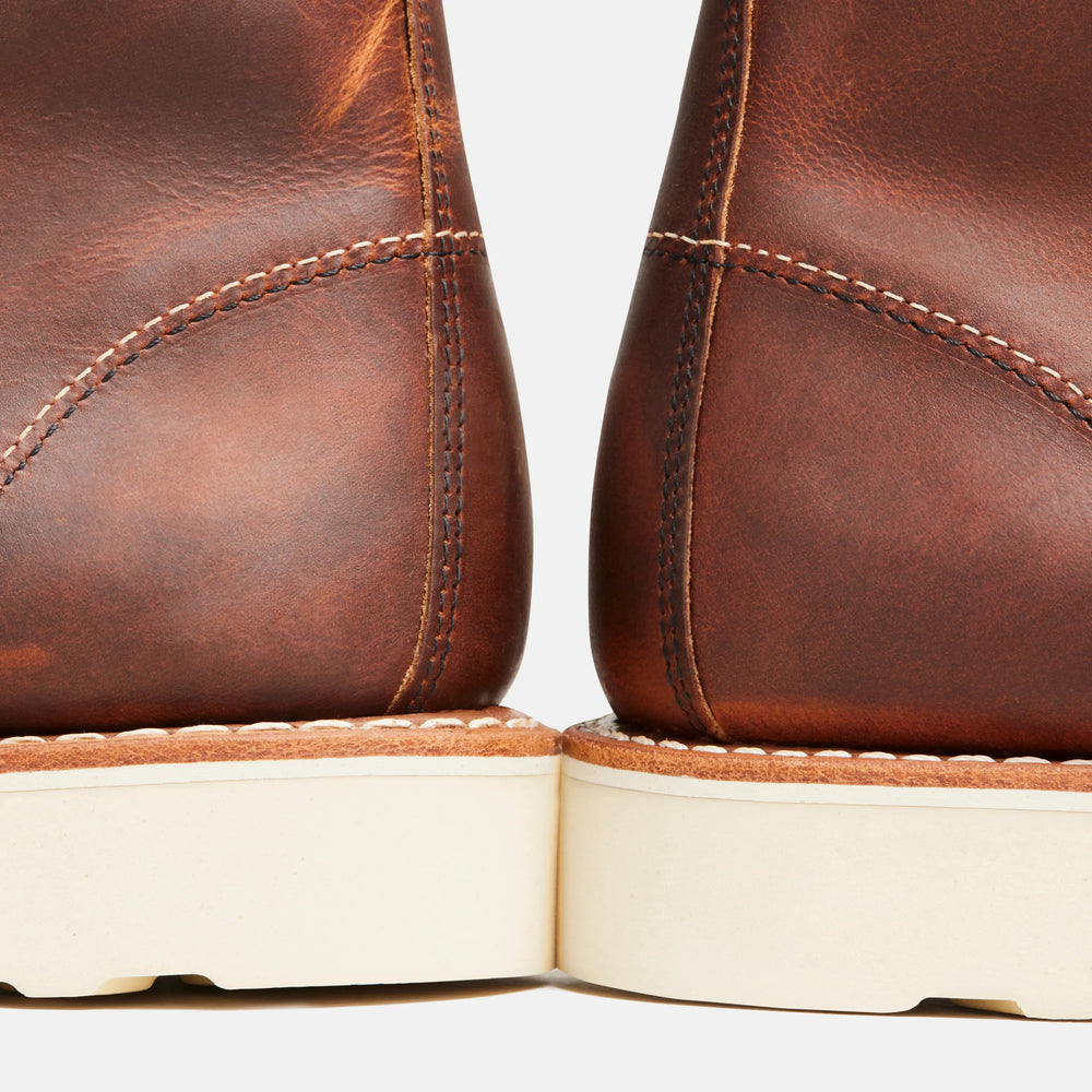 Red Wing Shoes | 6-Inch Classic Moc Short Boot in Copper Leather 3428 | Red Wing Heritage