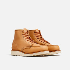 Red Wing Shoes | 6-Inch Classic Moc Short Boot in Tan Leather 3383 | Red Wing Heritage