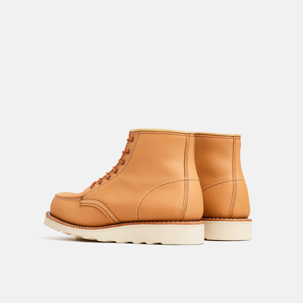 Red Wing Shoes | 6-Inch Classic Moc Short Boot in Tan Leather 3383 | Red Wing Heritage