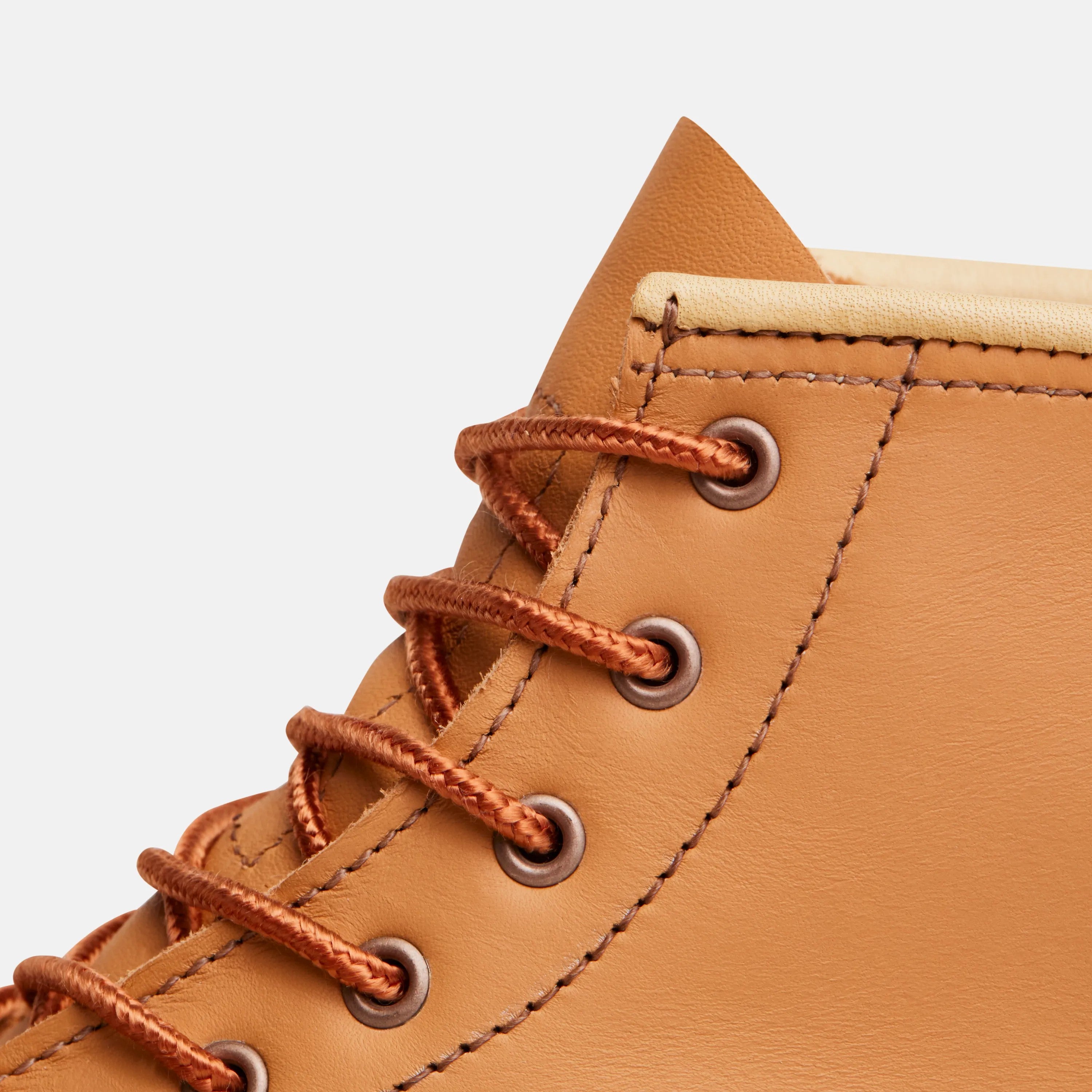 Red Wing Shoes | 6-Inch Classic Moc Short Boot in Tan Leather 3383 | Red Wing Heritage