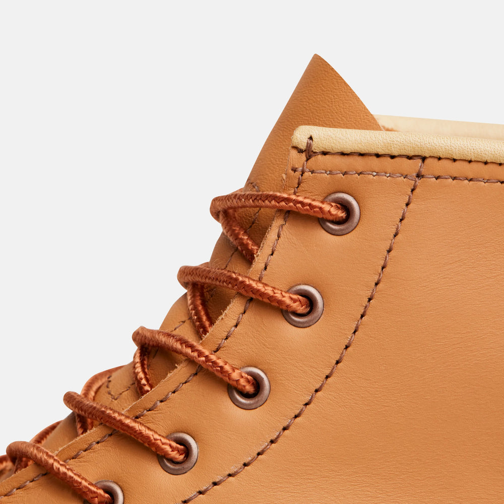 Red Wing Shoes | 6-Inch Classic Moc Short Boot in Tan Leather 3383 | Red Wing Heritage