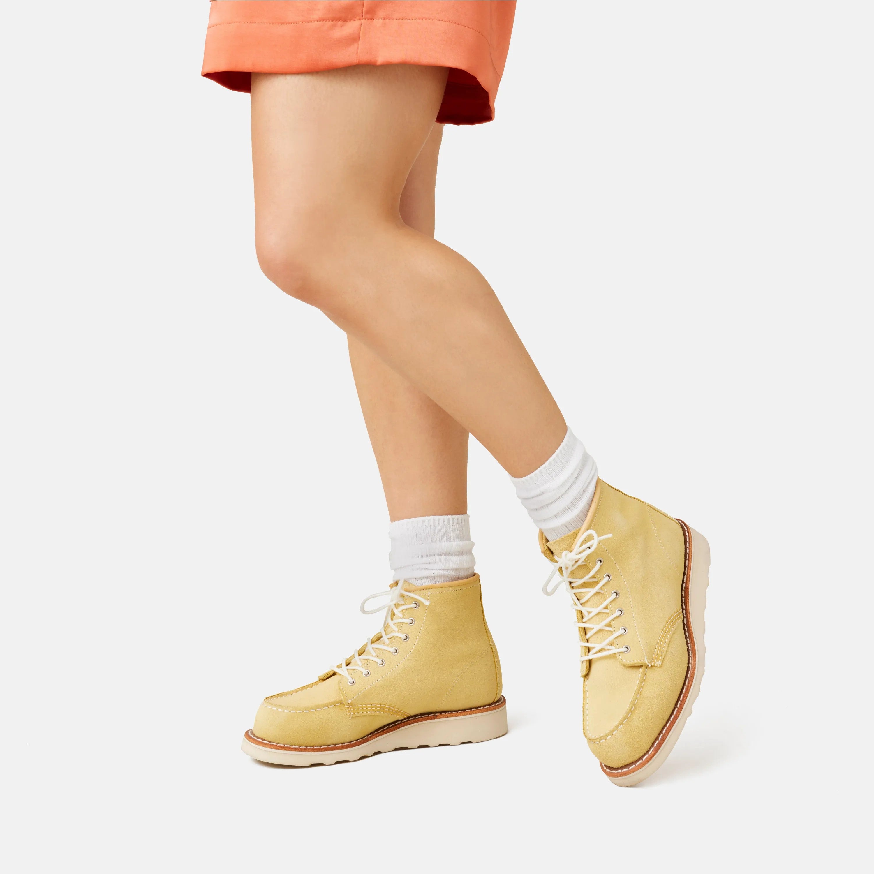 Red Wing Shoes | 6-Inch Classic Moc Short Boot in Yellow Leather 3423 | Red Wing Heritage