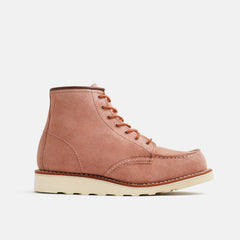 Red Wing Shoes | 6-Inch Classic Moc Short Boot in Pink Leather 3328 | Red Wing Heritage