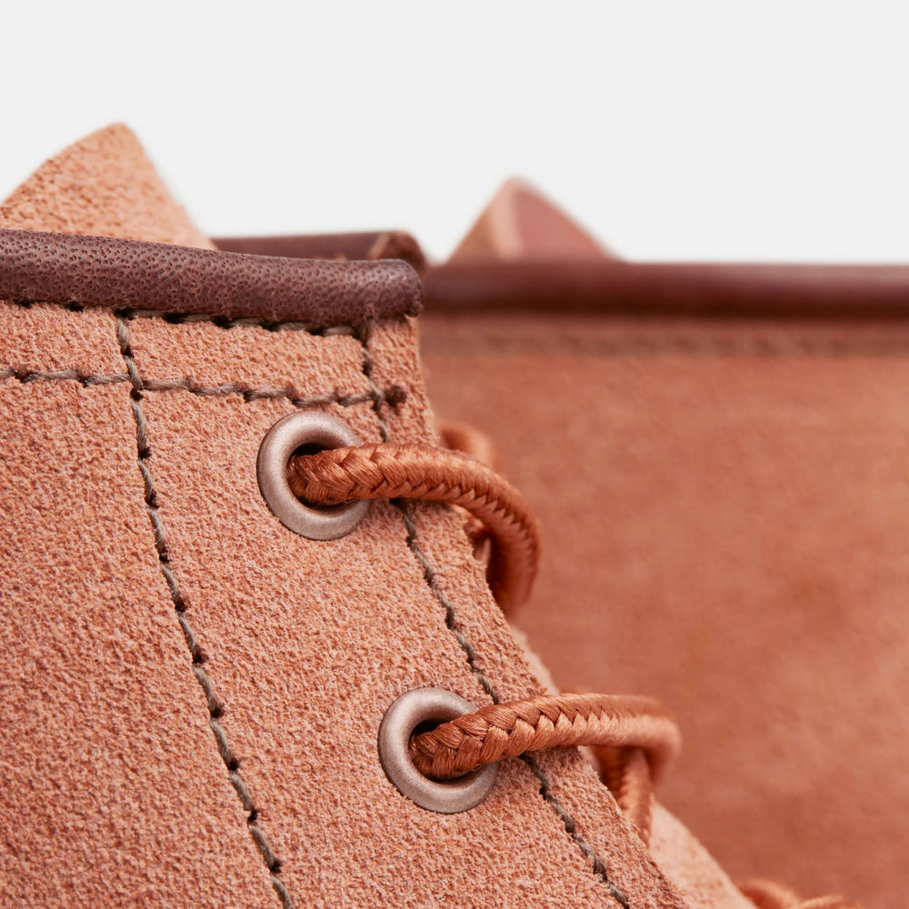 Red Wing Shoes | 6-Inch Classic Moc Short Boot in Pink Leather 3328 | Red Wing Heritage
