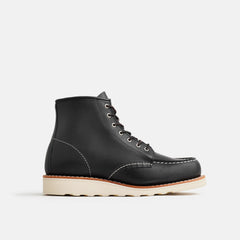 Red Wing Shoes | 6-Inch Classic Moc Short Boot in Black Leather 3373 | Red Wing Heritage