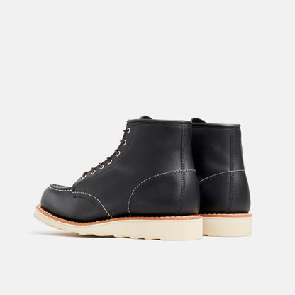 Red Wing Shoes | 6-Inch Classic Moc Short Boot in Black Leather 3373 | Red Wing Heritage