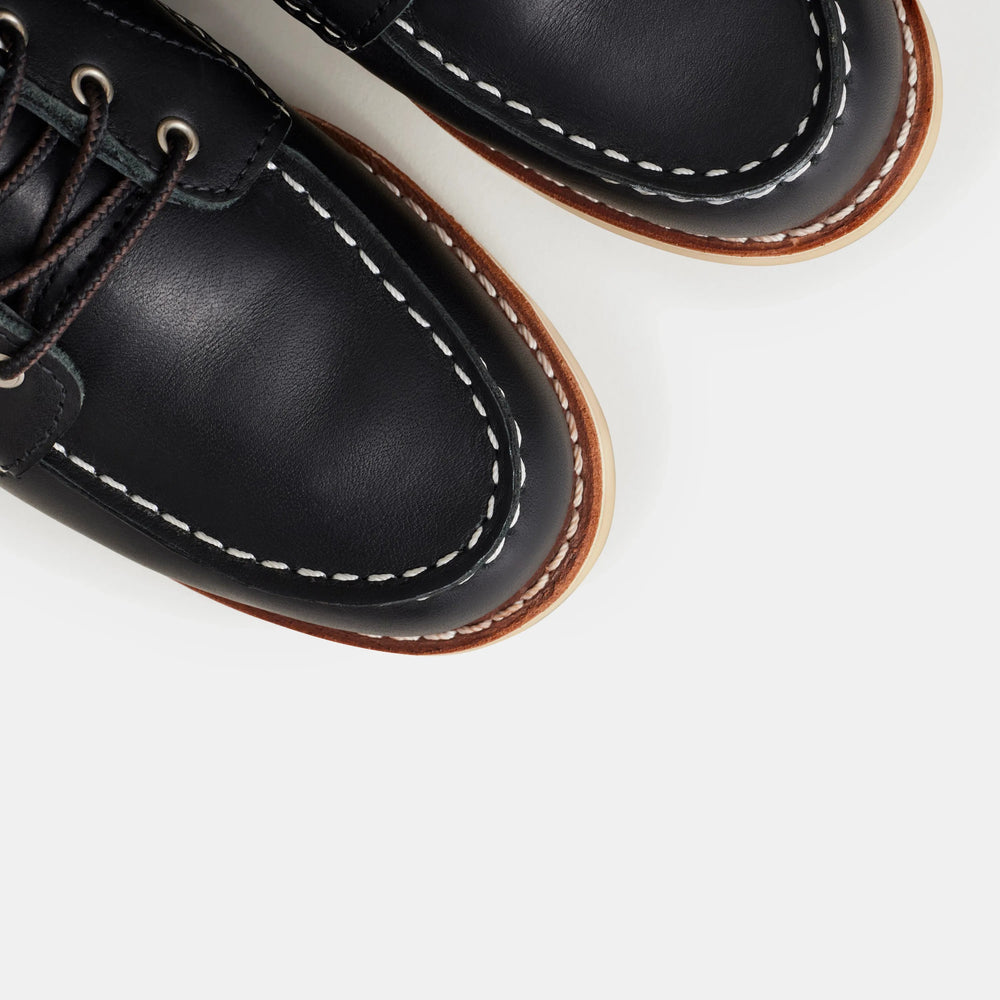 Red Wing Shoes | 6-Inch Classic Moc Short Boot in Black Leather 3373 | Red Wing Heritage