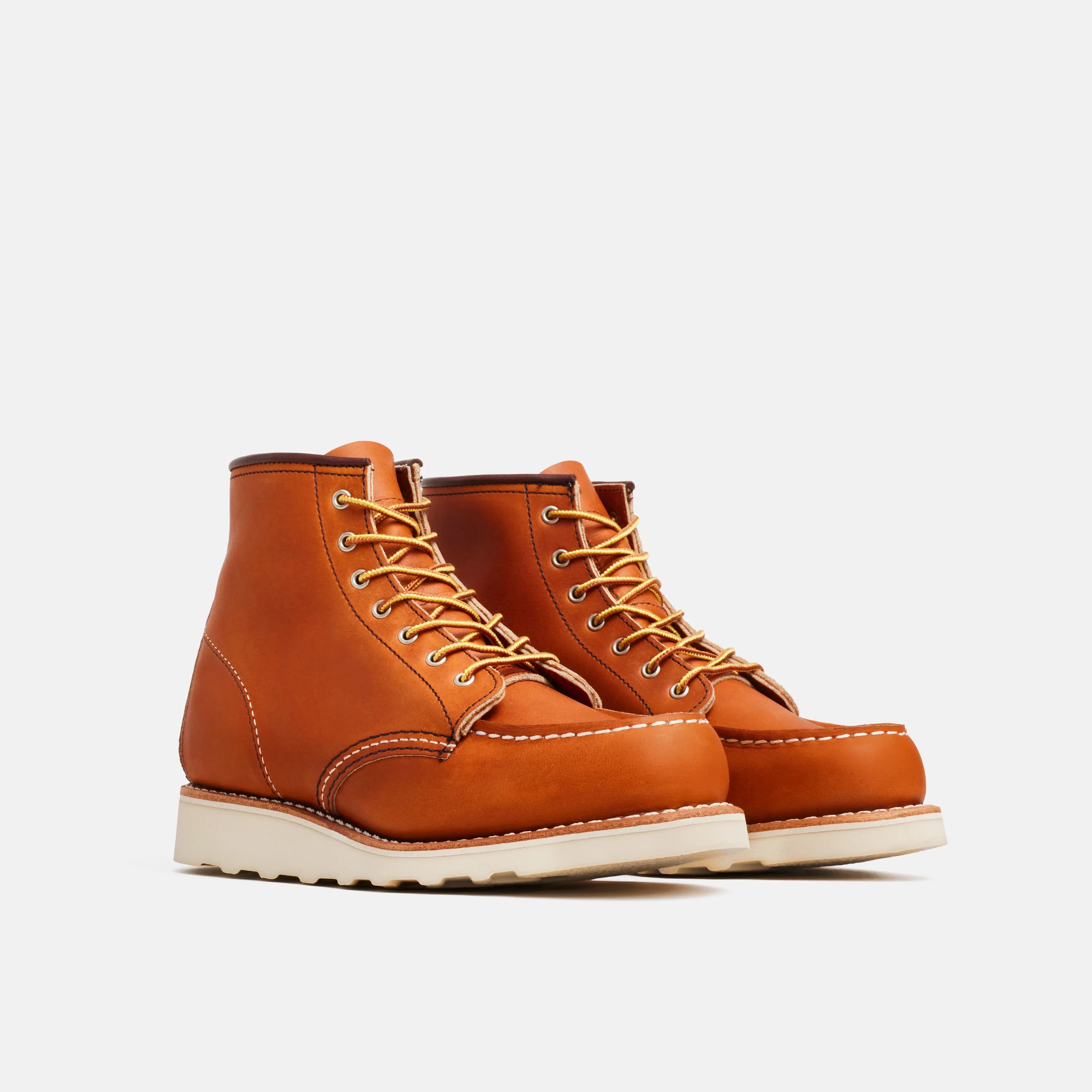 Red Wing Shoes | 6-Inch Classic Moc Short Boot in Brown Leather 3375 | Red Wing Heritage