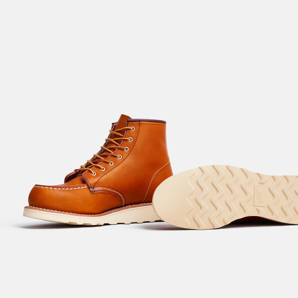 Red Wing Shoes | 6-Inch Classic Moc Short Boot in Brown Leather 3375 | Red Wing Heritage