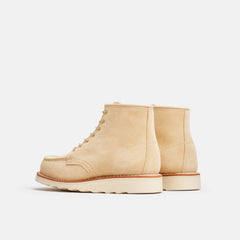 Red Wing Shoes | 6-Inch Classic Moc Short Boot in Cream Leather 3328 | Red Wing Heritage