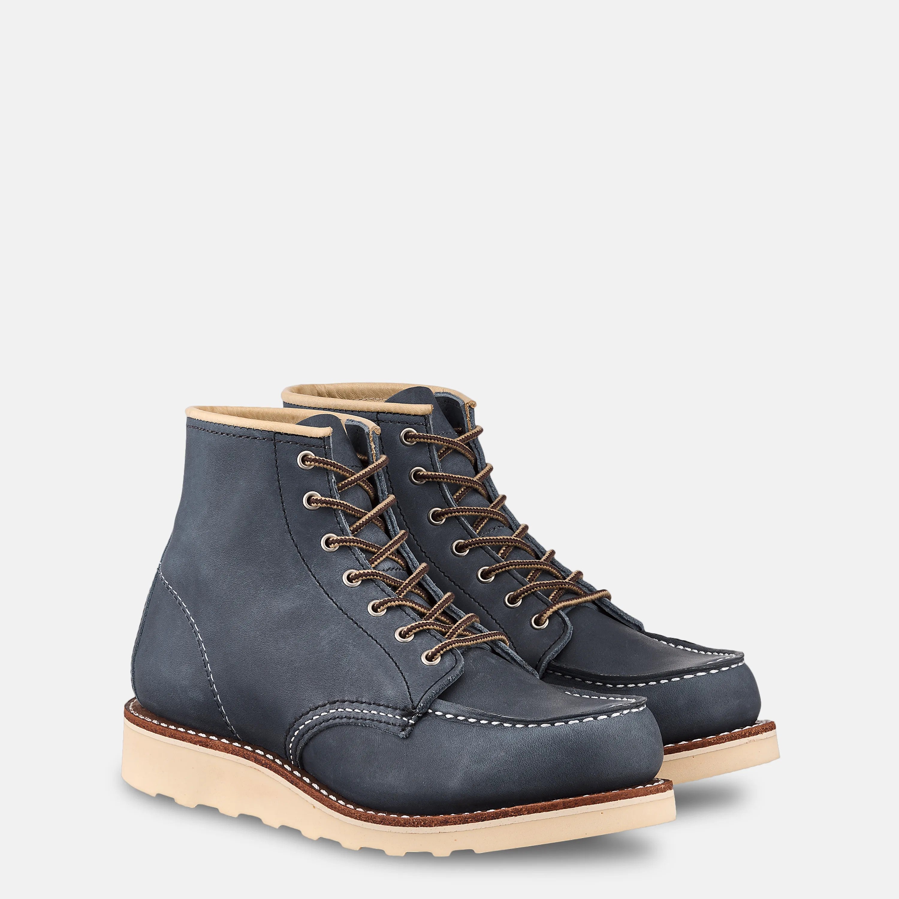 Red Wing Shoes | 6-Inch Moc Short Boot in Blue Leather 3353 | Red Wing Heritage