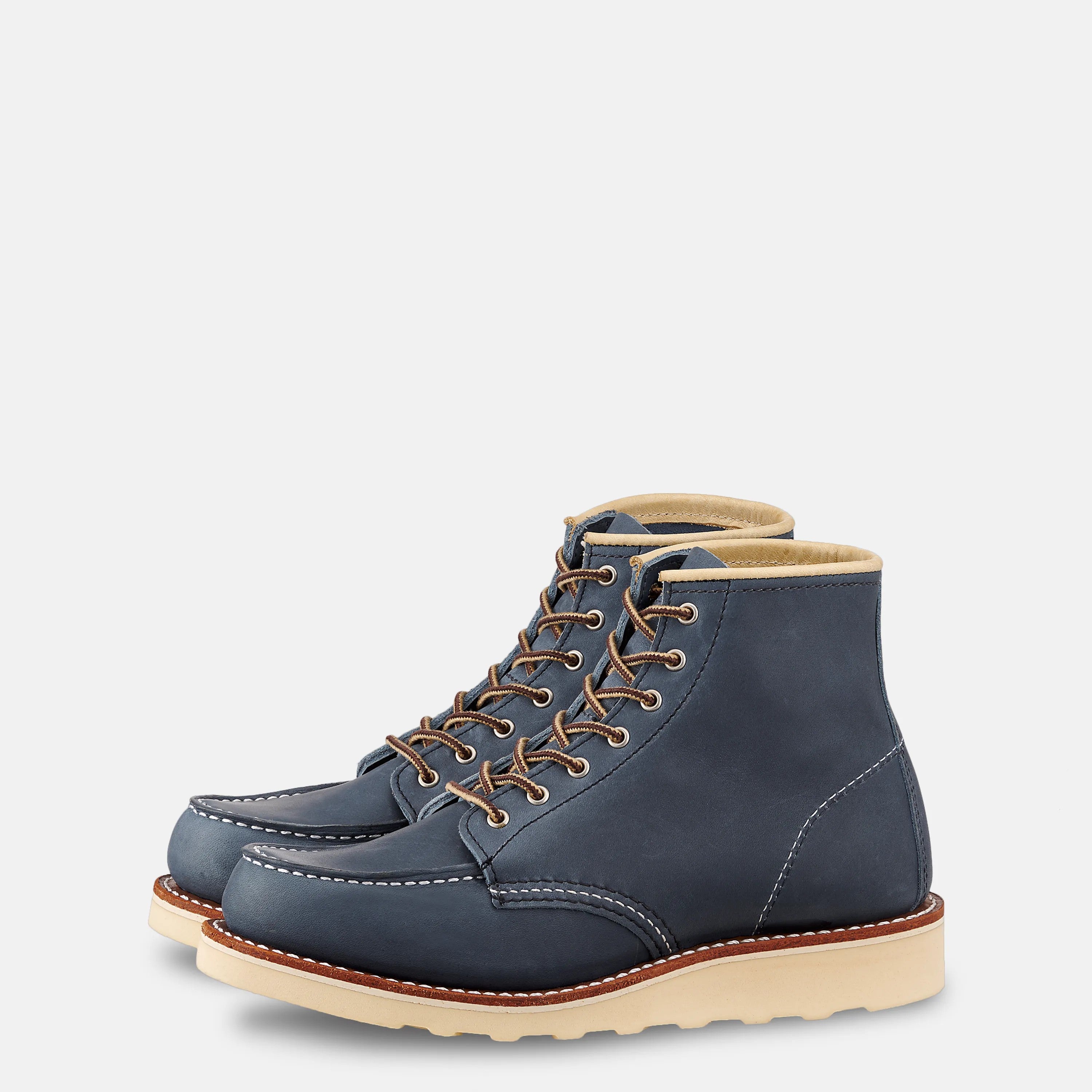 Red Wing Shoes | 6-Inch Moc Short Boot in Blue Leather 3353 | Red Wing Heritage
