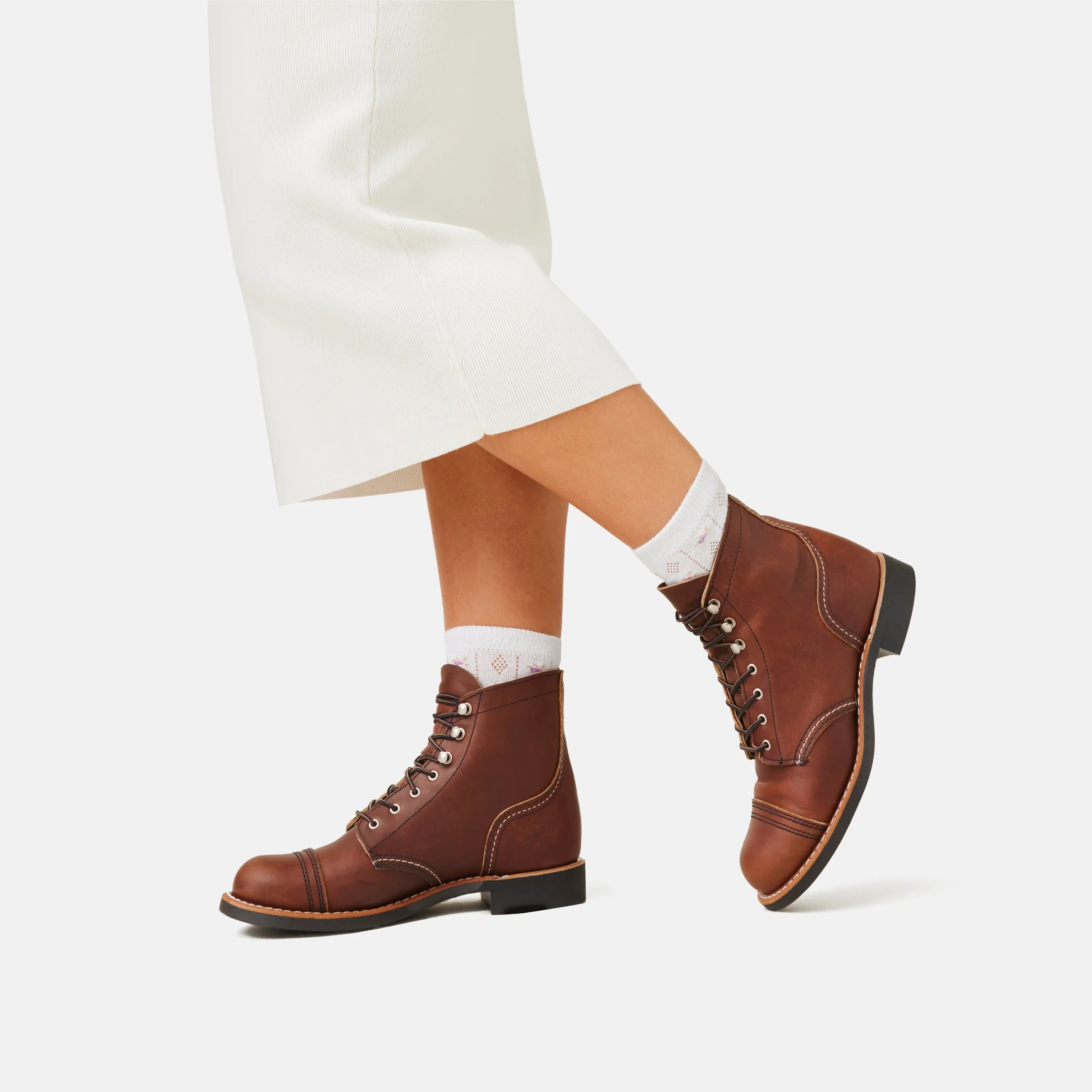 Red Wing Shoes | Iron Ranger Short Boot in Dark Brown Leather 3365 | Red Wing Heritage