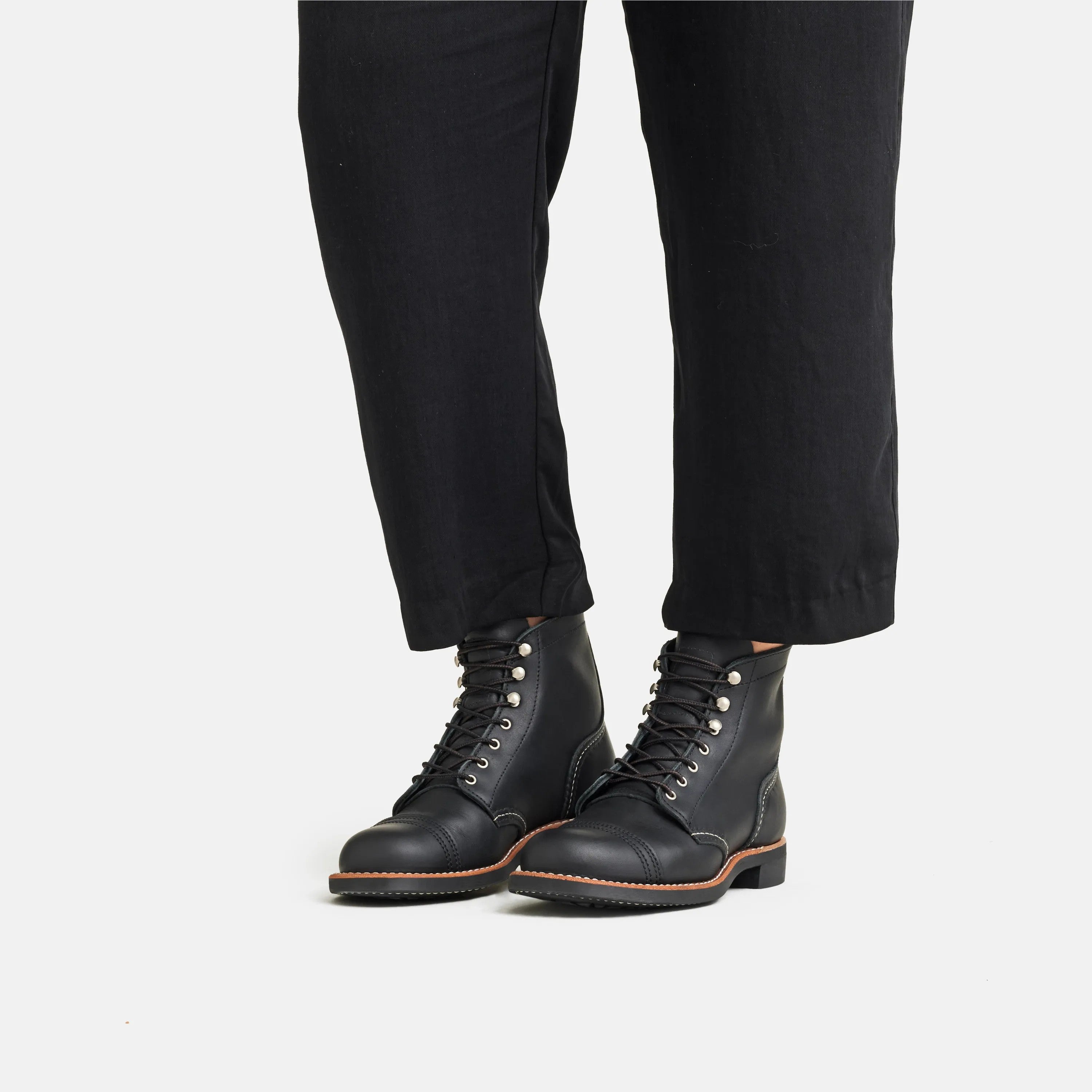 Red Wing Shoes | Iron Ranger Short Boot in Black Leather 3366 | Red Wing Heritage