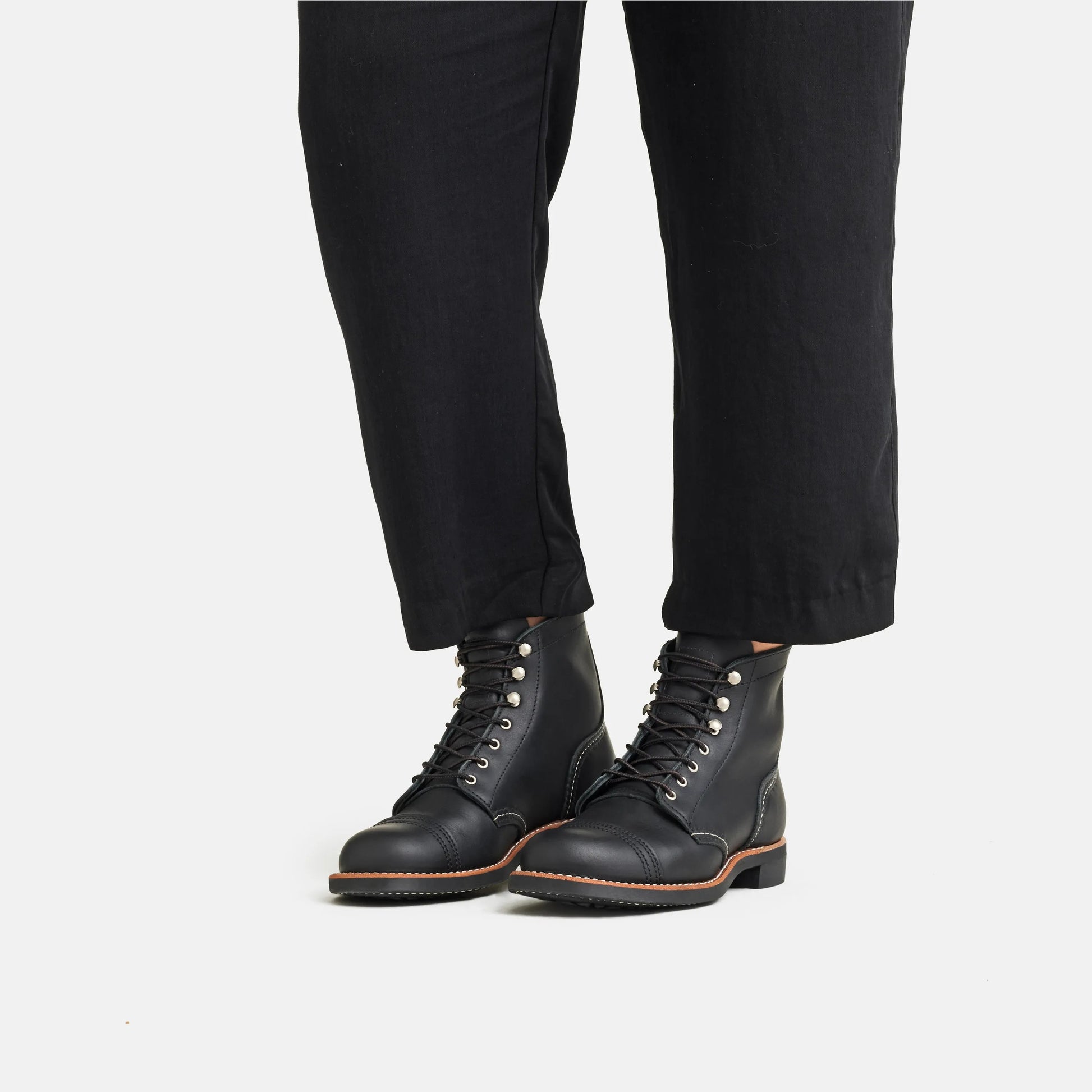 Red Wing Shoes | Iron Ranger Short Boot in Black Leather 3366 | Red Wing Heritage