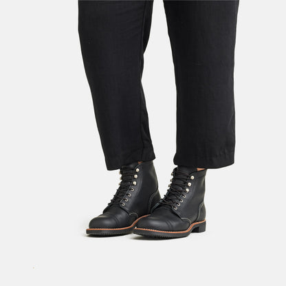 Red Wing Shoes | Iron Ranger Short Boot in Black Leather 3366 | Red Wing Heritage