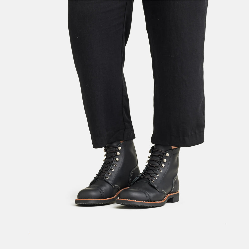 Red Wing Shoes | Iron Ranger Short Boot in Black Leather 3366 | Red Wing Heritage