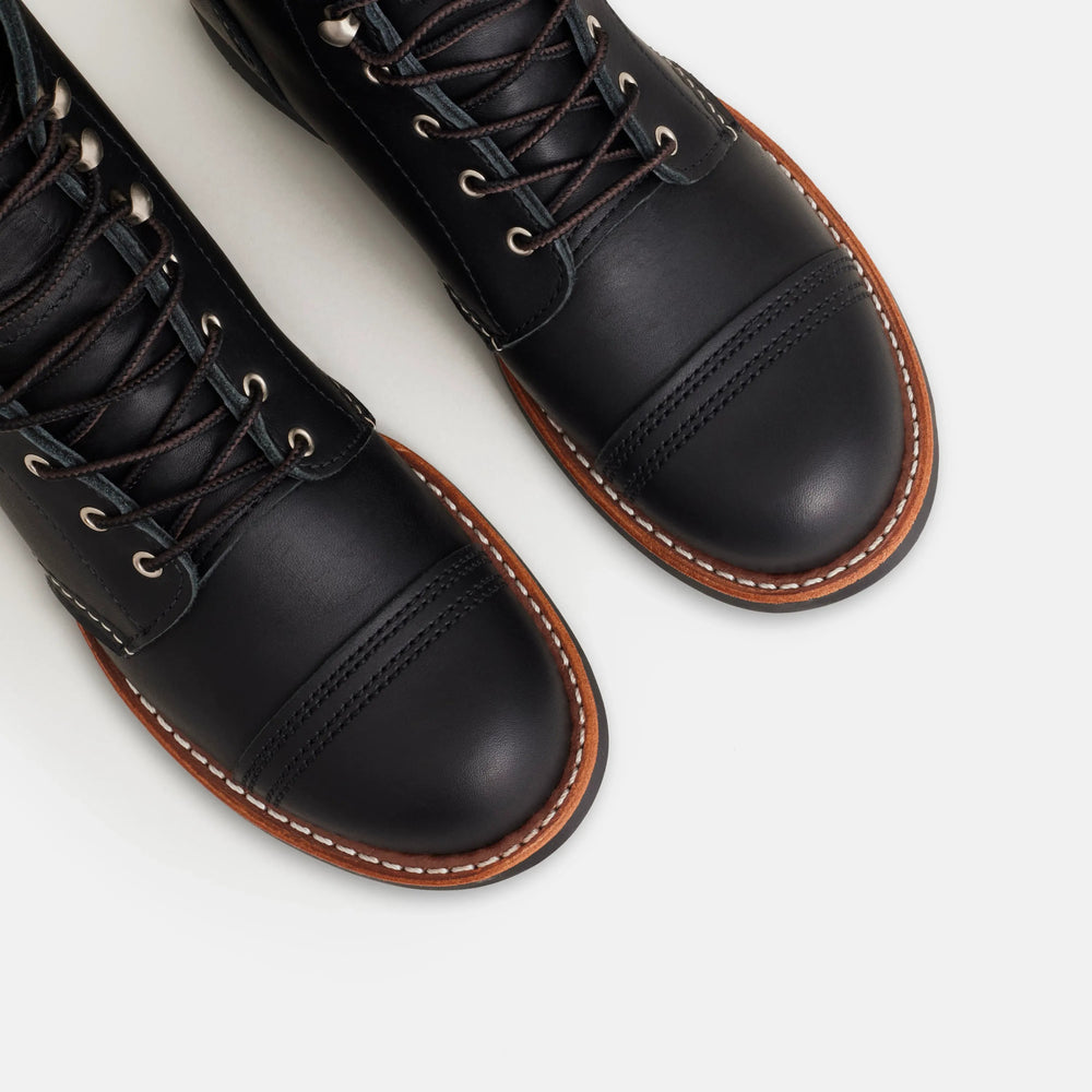 Red Wing Shoes | Iron Ranger Short Boot in Black Leather 3366 | Red Wing Heritage