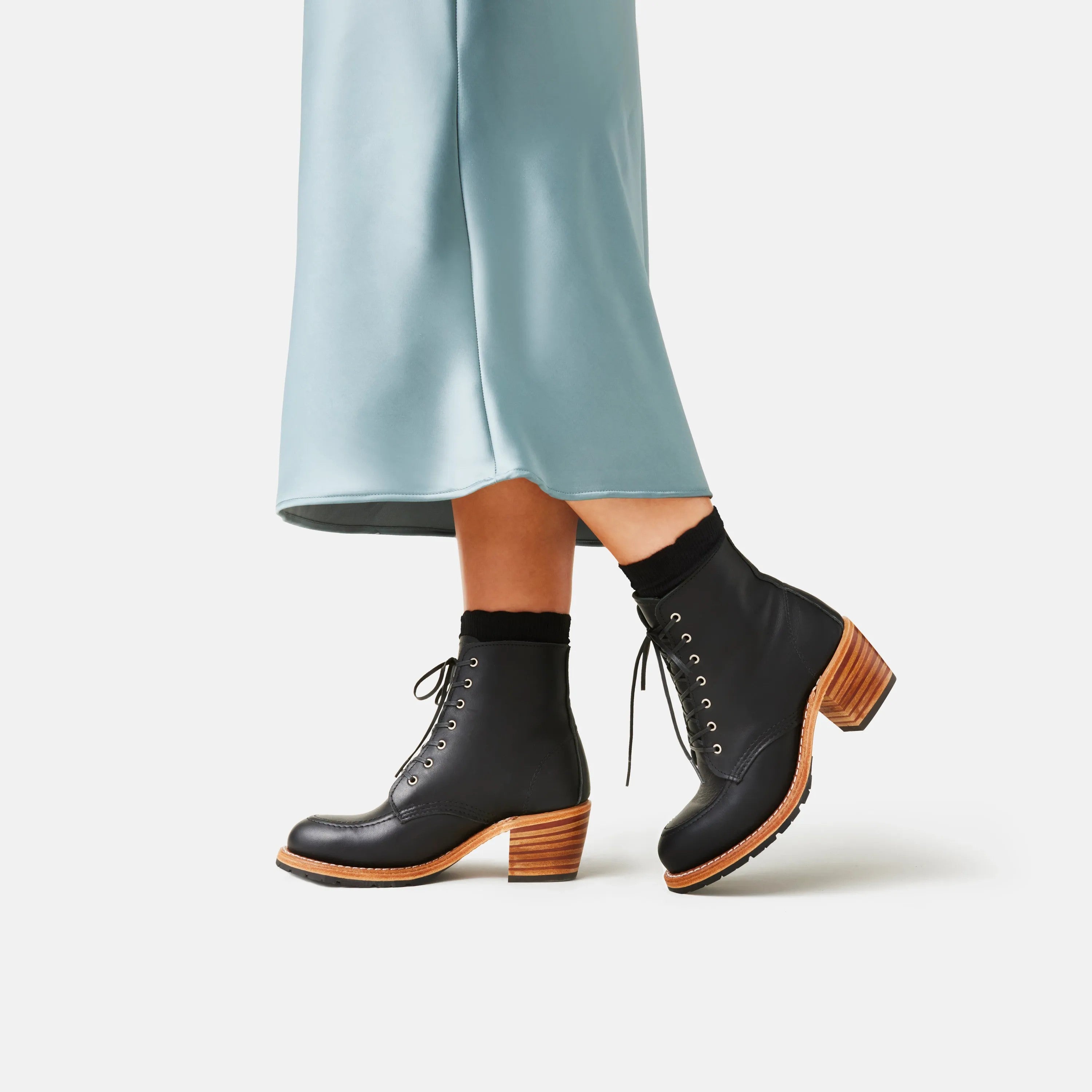 Red Wing Shoes | Clara Heeled Boot in Black Leather 3405 | Red Wing Heritage