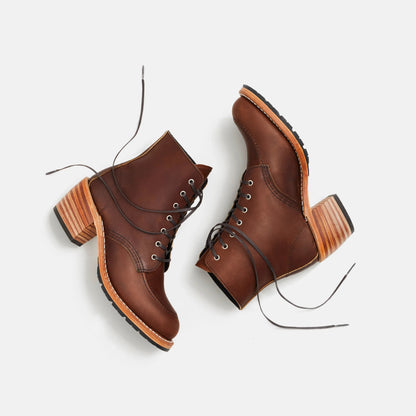 Red Wing Shoes | Clara Heeled Boot in Dark Brown Leather 3406
