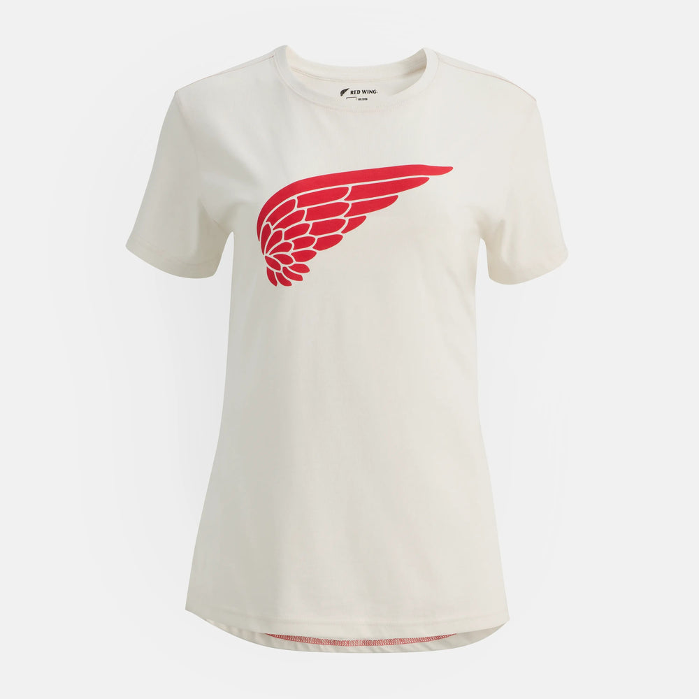 Red Wing Shoes | Short Sleeve Classic Wing Tee in White 98483