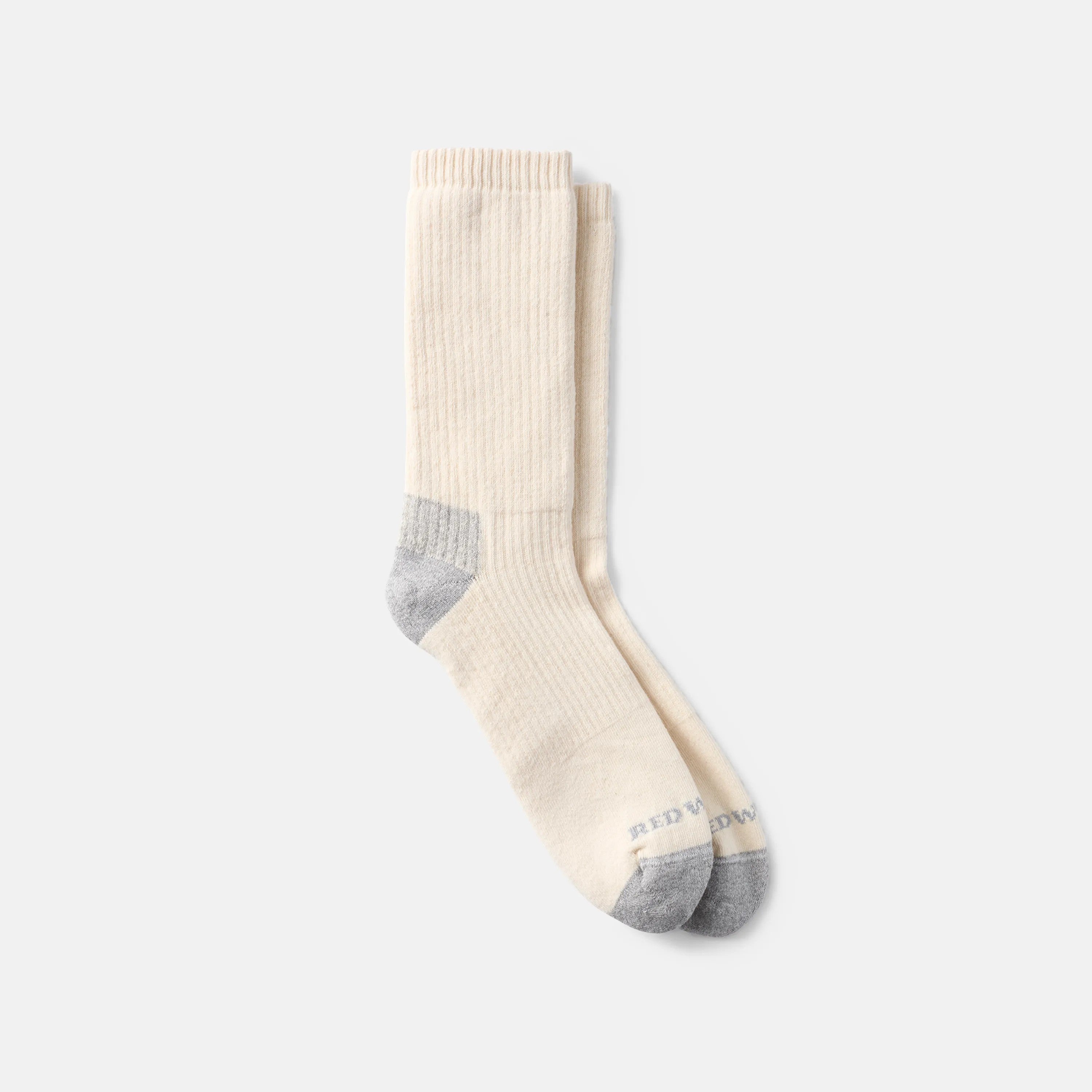 Red Wing Shoes | Unisex Cushion Crew Socks in Cream | Red Wing Heritage 97678