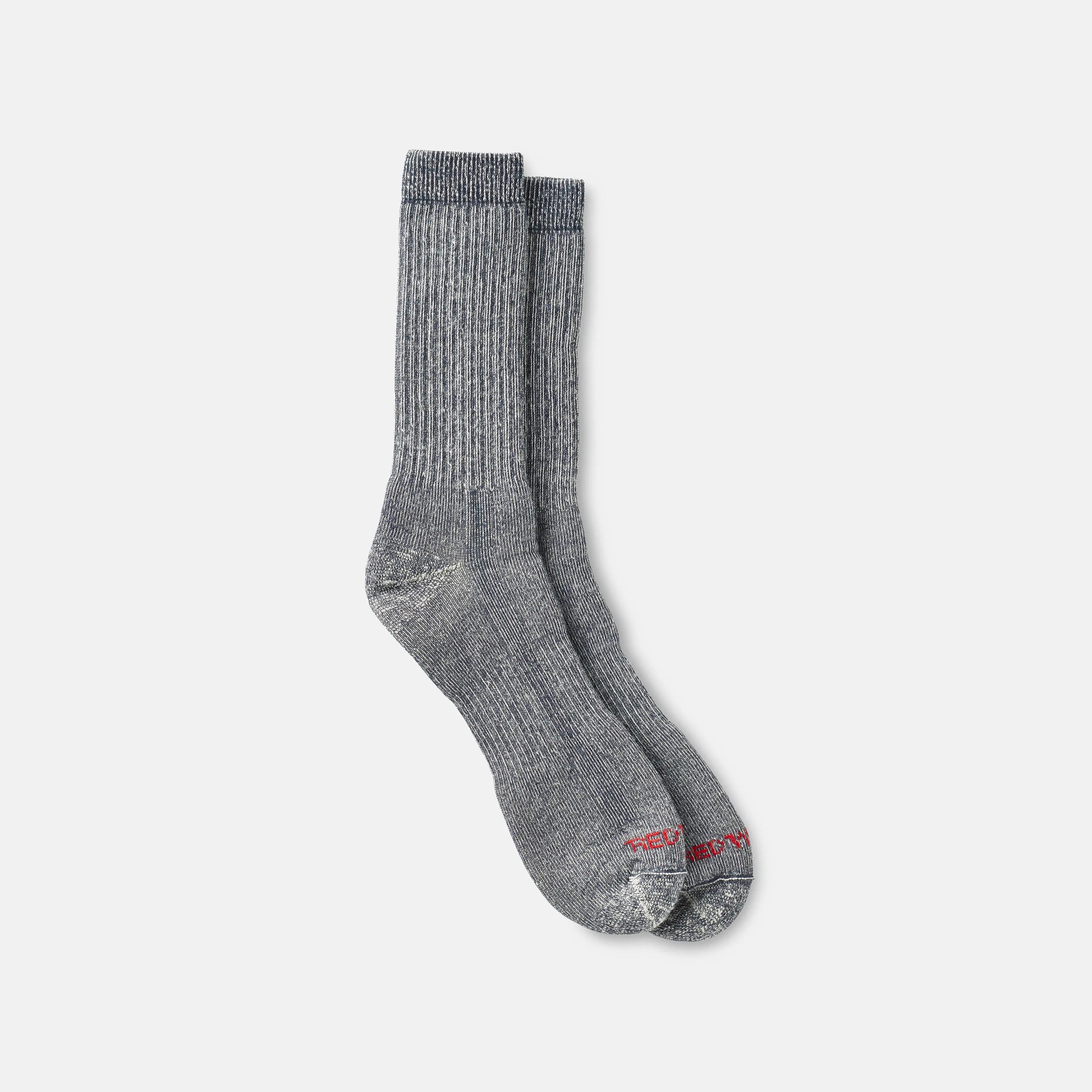 Red Wing Shoes | Unisex Full Crew Socks in Navy 97665 | Red Wing Heritage