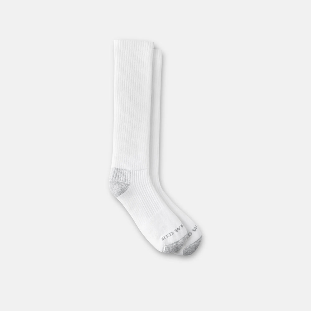Red Wing Shoes | Unisex Cotton Blend Over-the-Calf Sock in White 97274