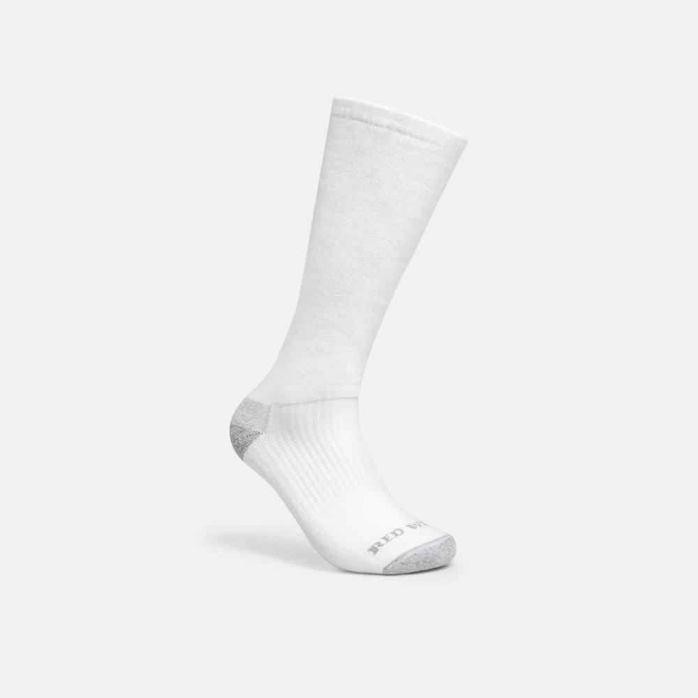 Red Wing Shoes | Unisex Cotton Blend Over-the-Calf Sock in White 97274