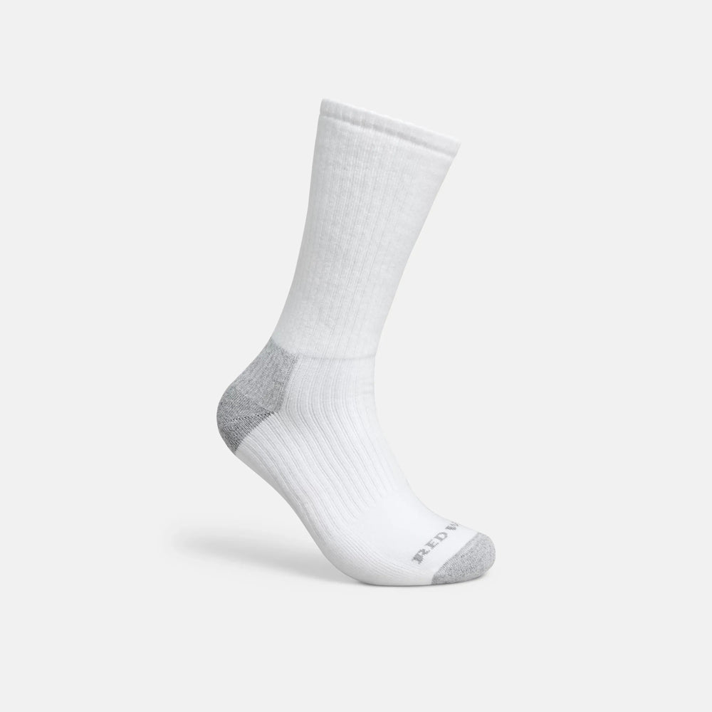 Red Wing Shoes | Unisex Cotton Blend Crew Sock in White 97265