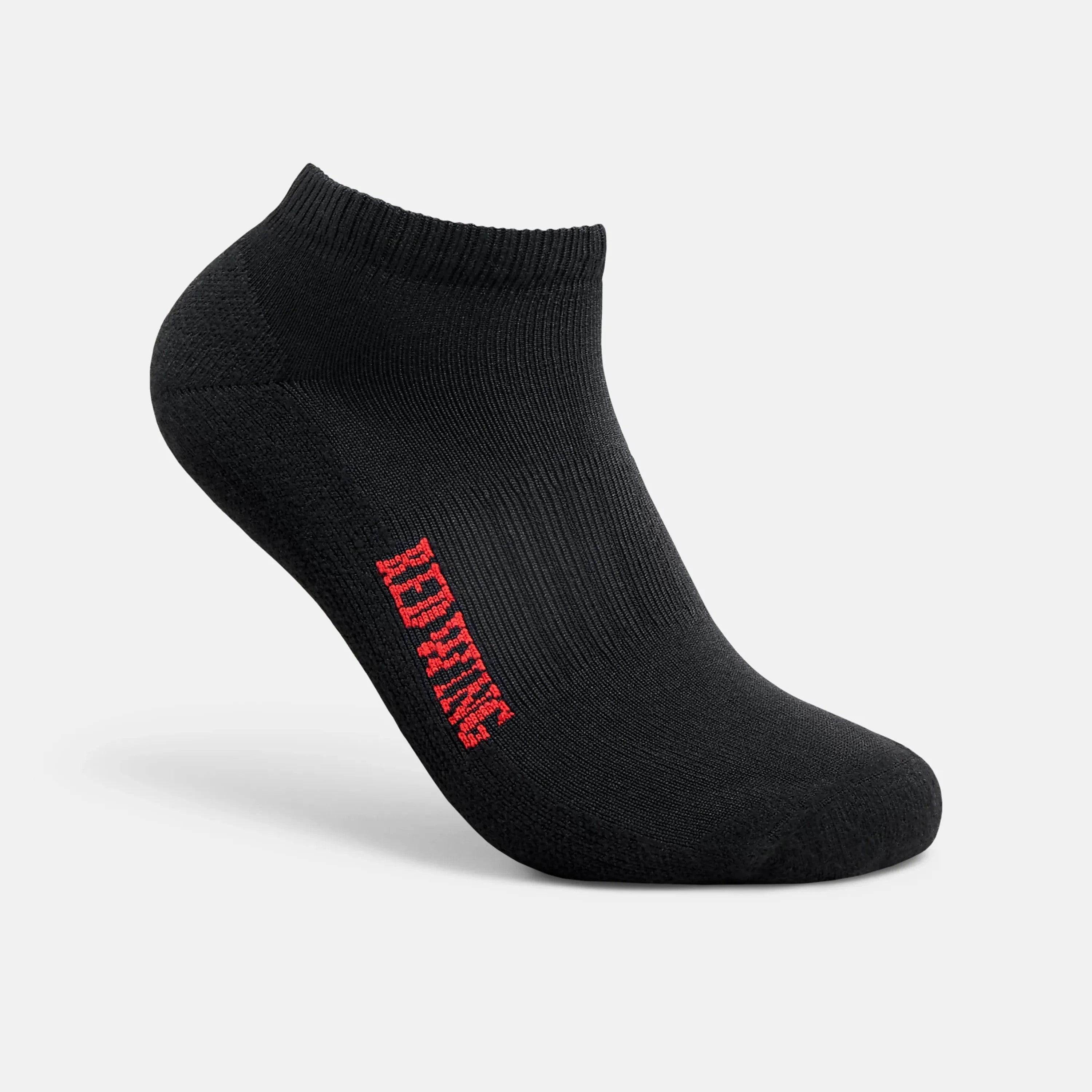 Red Wing Shoes | Unisex Breeze Nylon Low Cut Crew Sock in Black 97304
