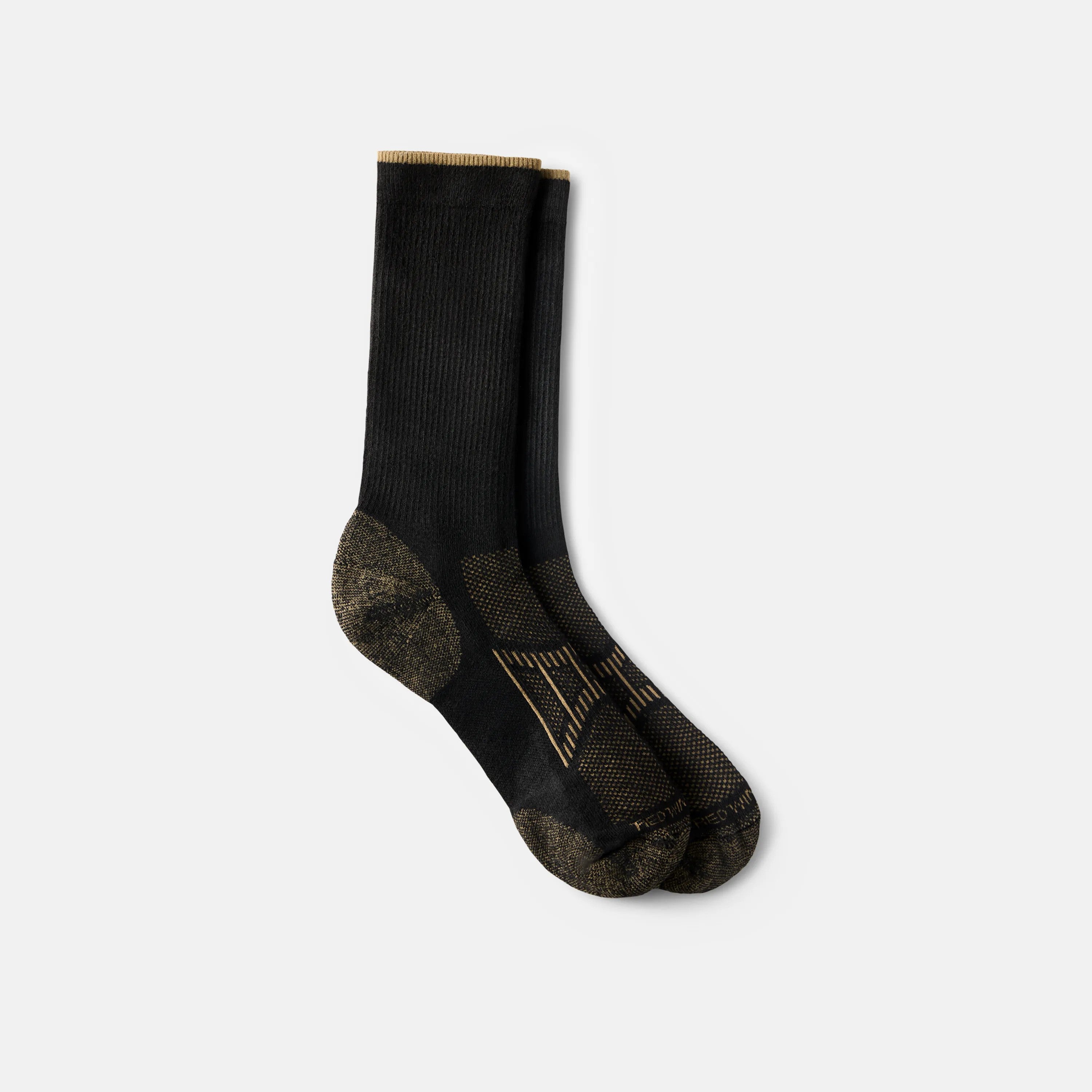 Red Wing Shoes | Unisex CoolMax® Blend Crew Sock in Black 97397
