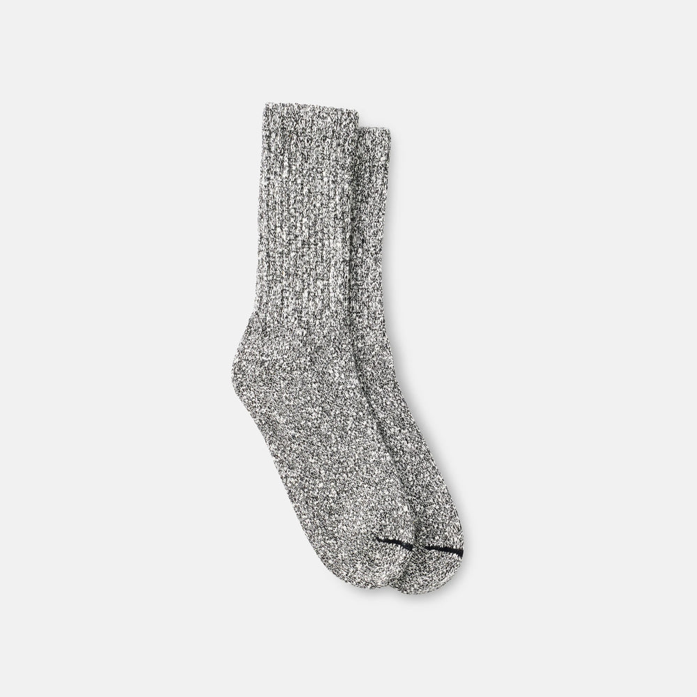 Red Wing Shoes | Unisex Cotton Blend Ragg Crew Socks in Black/White Cotton Blend 97644 | Red Wing Heritage