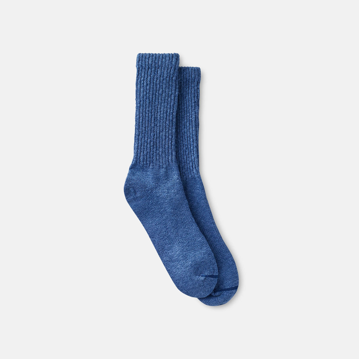 Red Wing Shoes | Unisex Cotton Blend Ragg Crew Boot Socks in Over Dyed Navy/Blue Cotton Blend 97650 | Red Wing Heritage