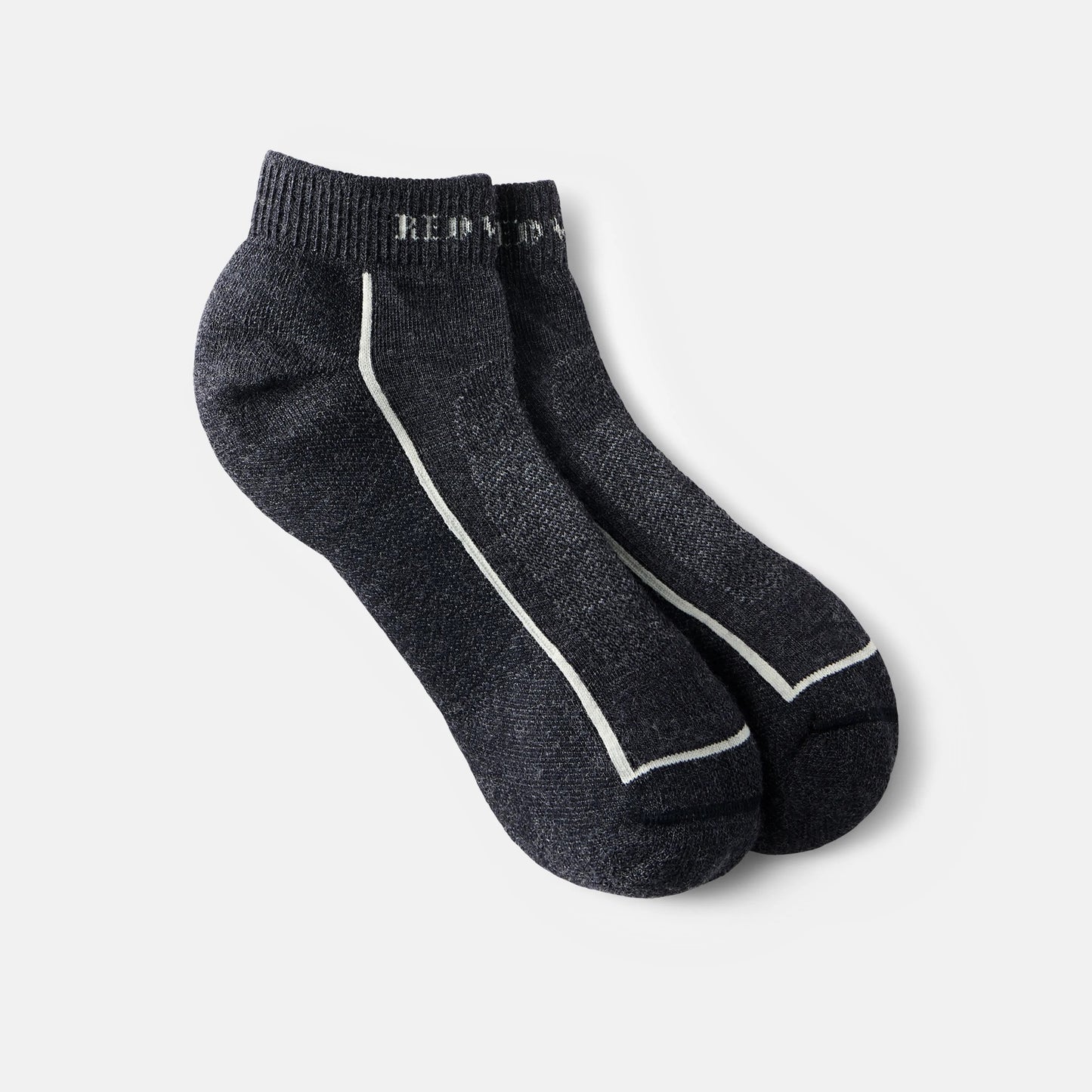 Red Wing Shoes | Unisex Steel-Toe Merino Wool Blend Quarter Crew Sock in Black 97393