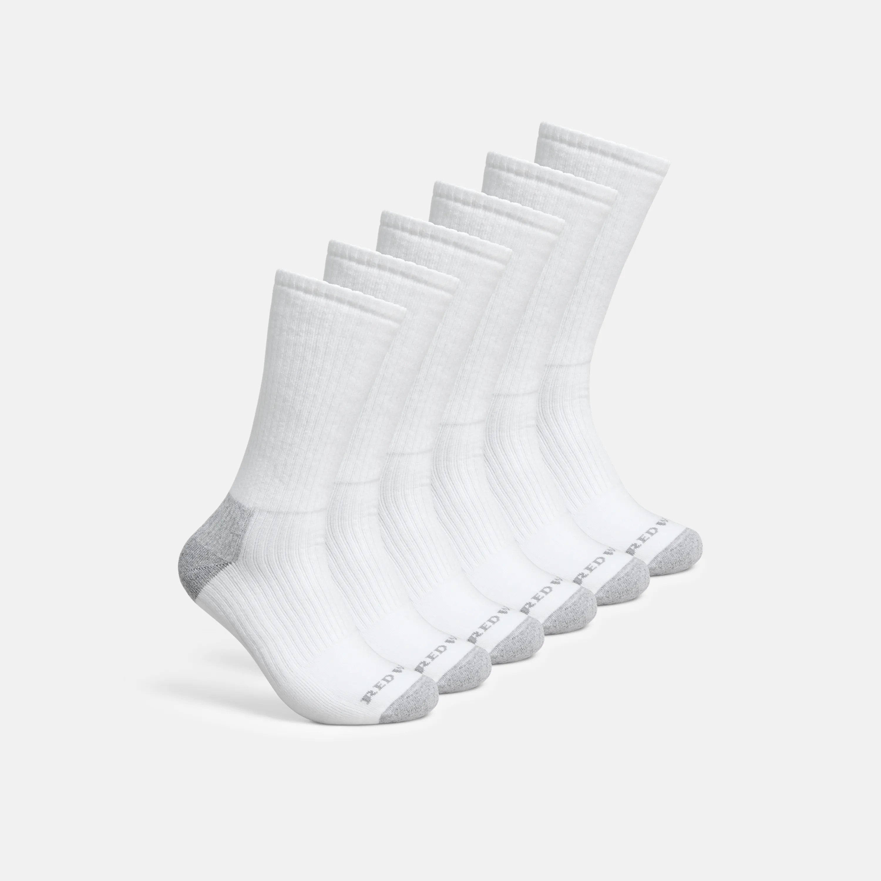 Red Wing Shoes | Unisex Cotton Blend Crew Sock in White 97268