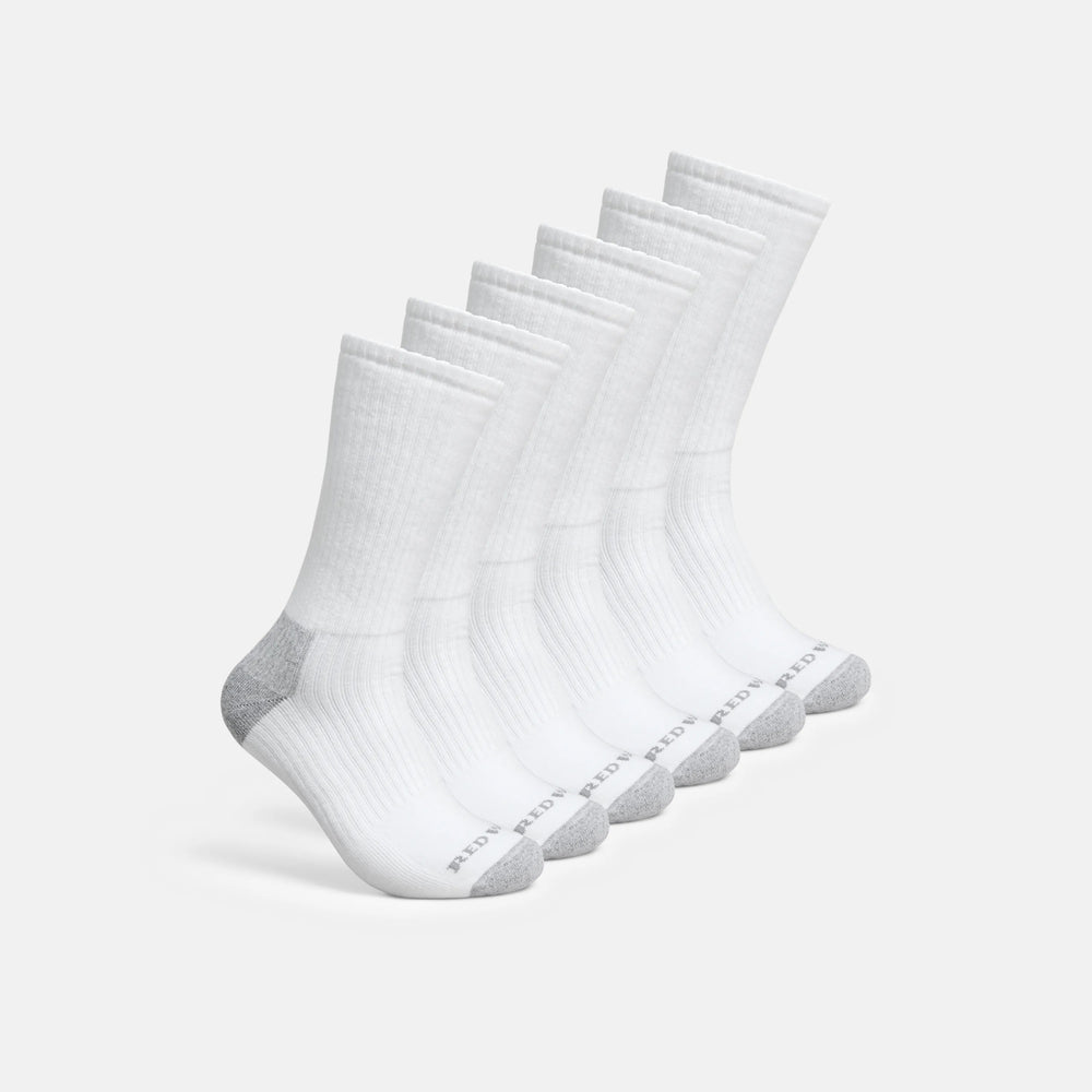 Red Wing Shoes | Unisex Cotton Blend Crew Sock in White 97268