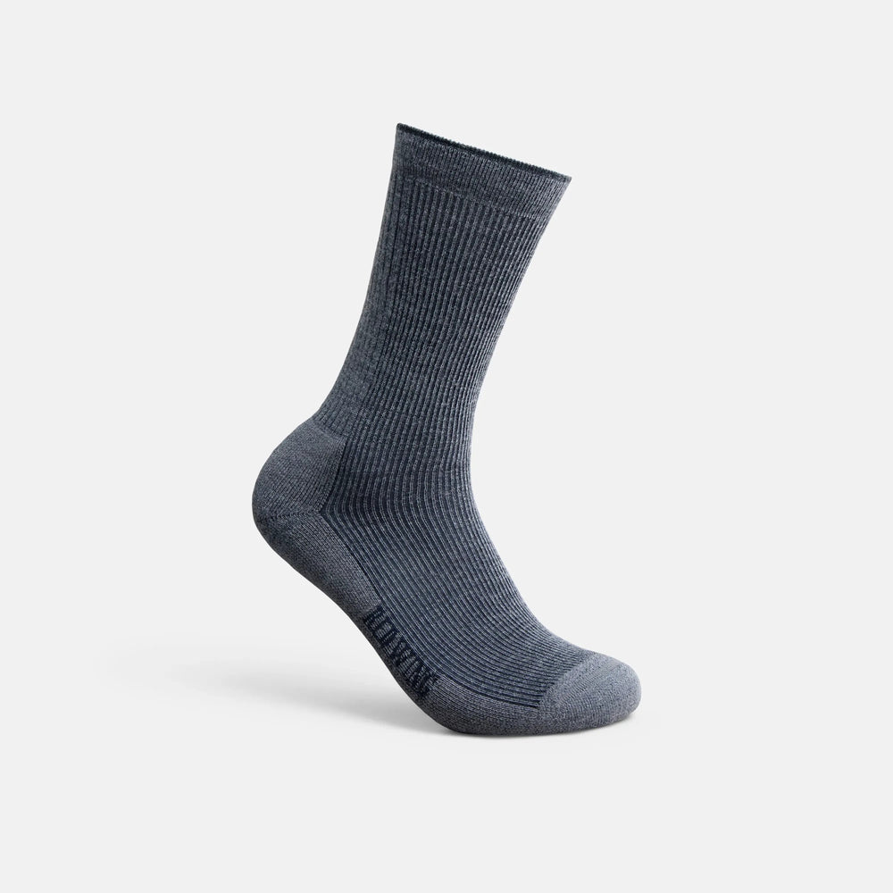 Red Wing Shoes | Unisex Merino Wool Blend Crew Sock in Charcoal