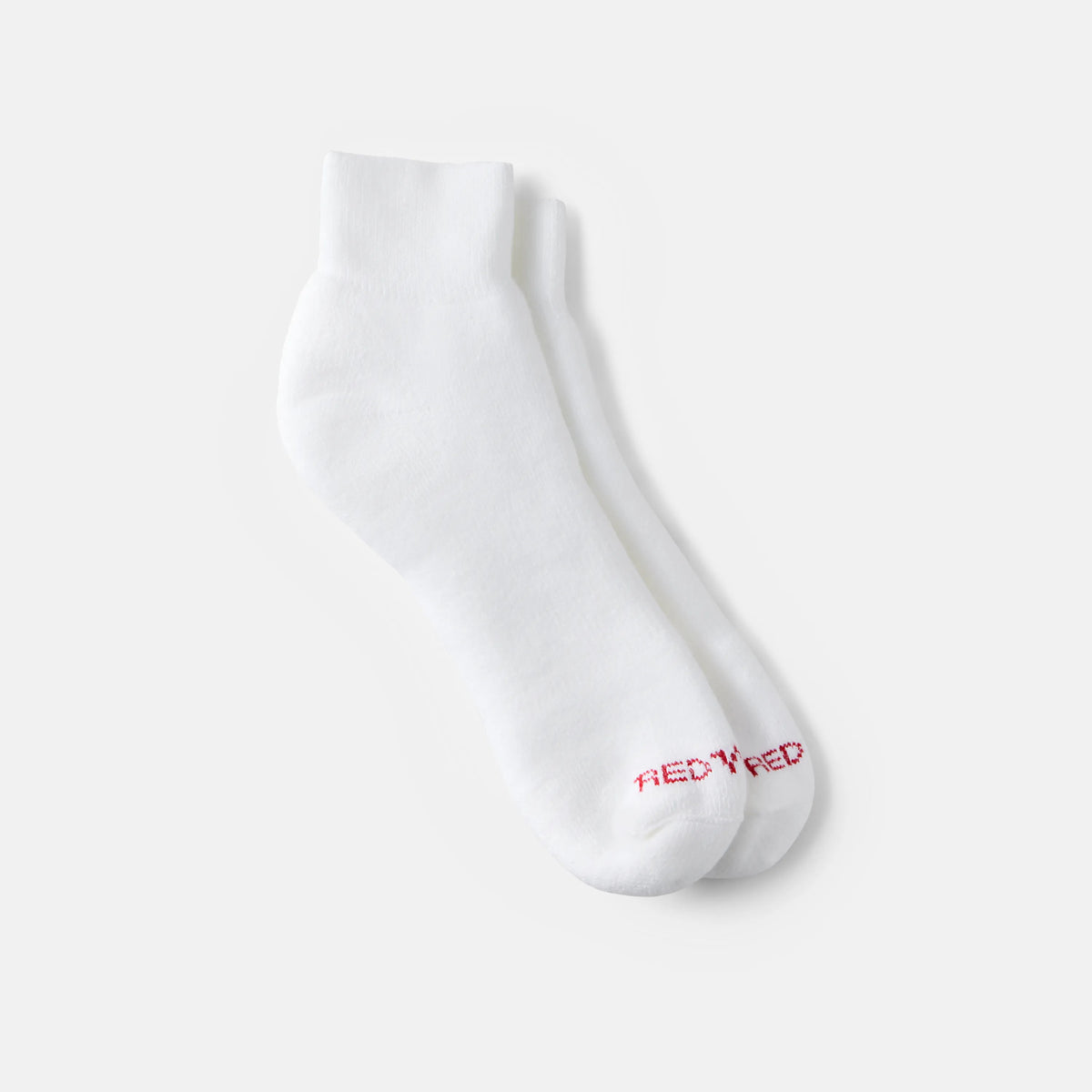 Red Wing Shoes | Unisex Acrylic Blend Quarter Crew Sock in White 97316